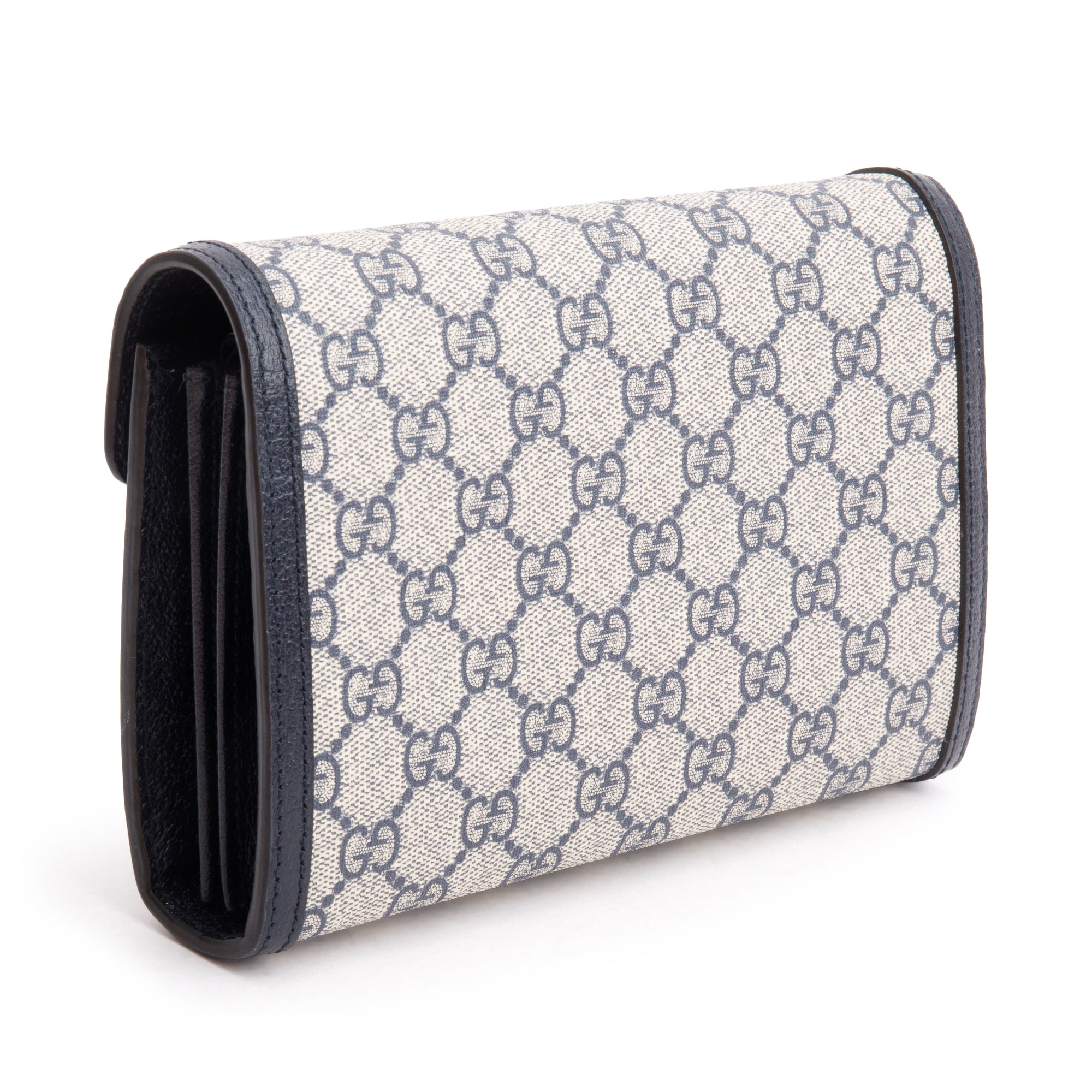 Gucci Beige/Blue Dionysus GG Supreme Wallet on Chain w/ Box