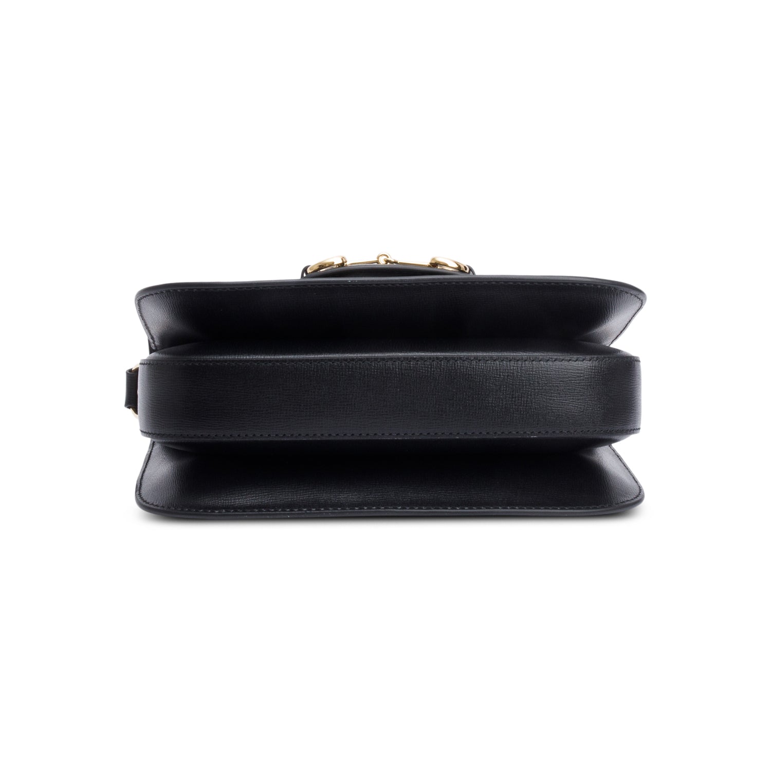 Gucci Black Calfskin Leather Horsebit 1955 Small Shoulder Bag
