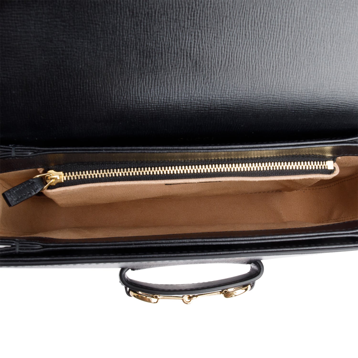 Gucci Black Calfskin Leather Horsebit 1955 Small Shoulder Bag