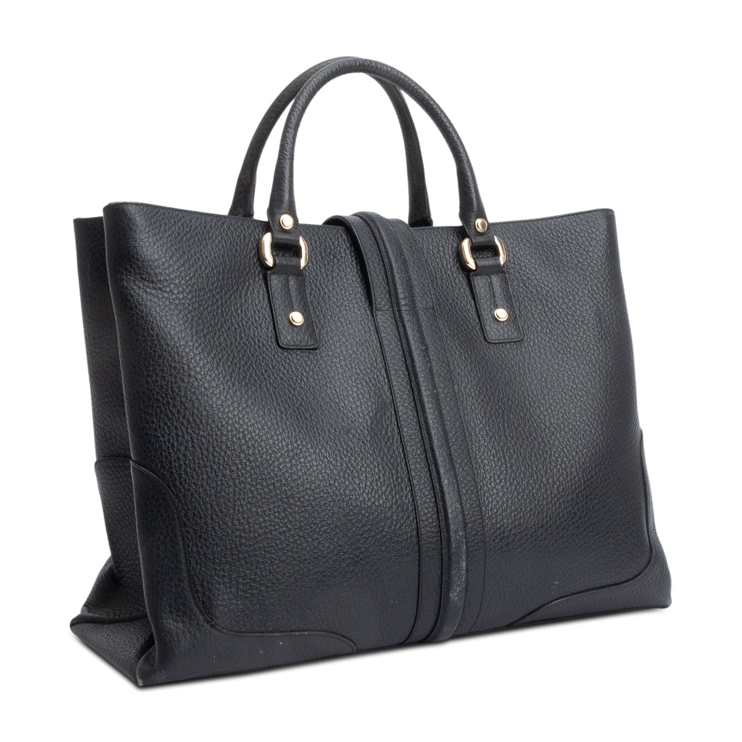 Gucci Black Calfskin Leather Large Junco Tote