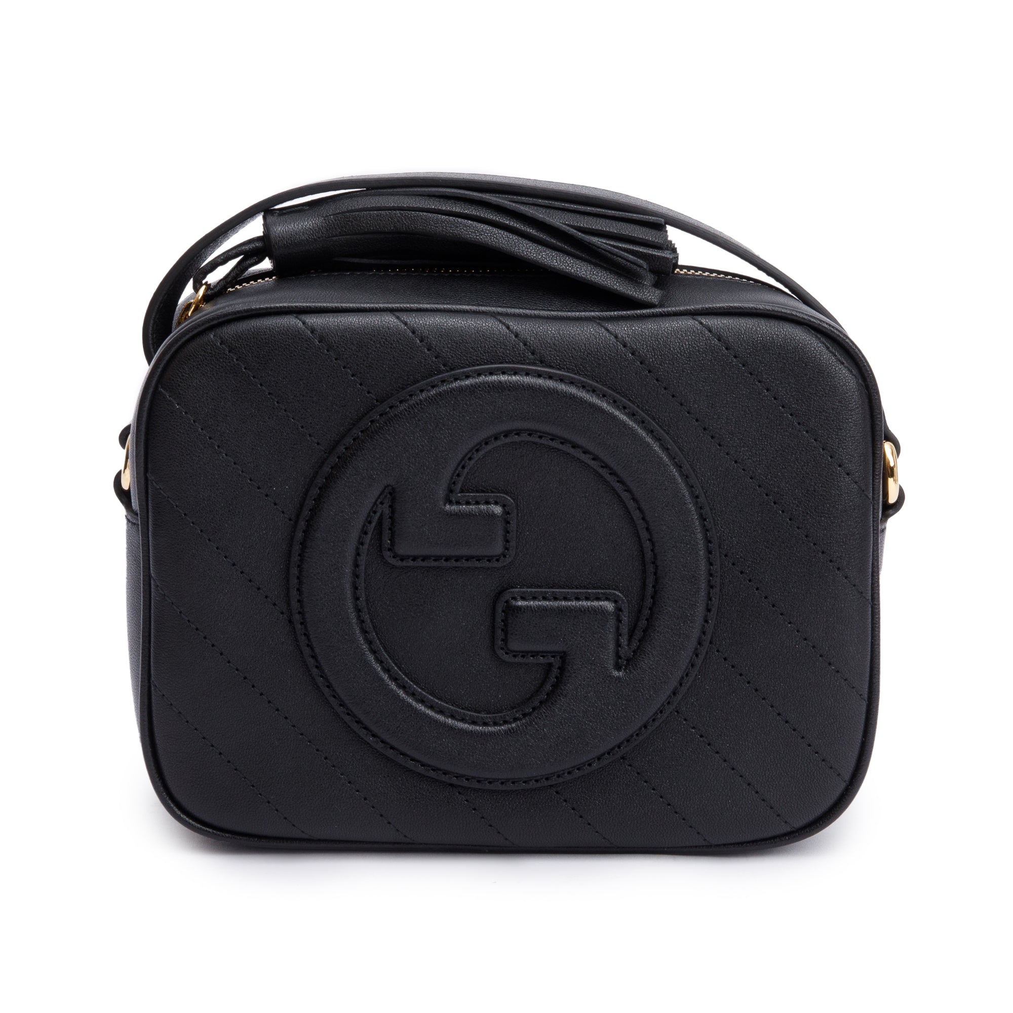 Gucci Black Calfskin Leather Mini Blondie Shoulder Bag