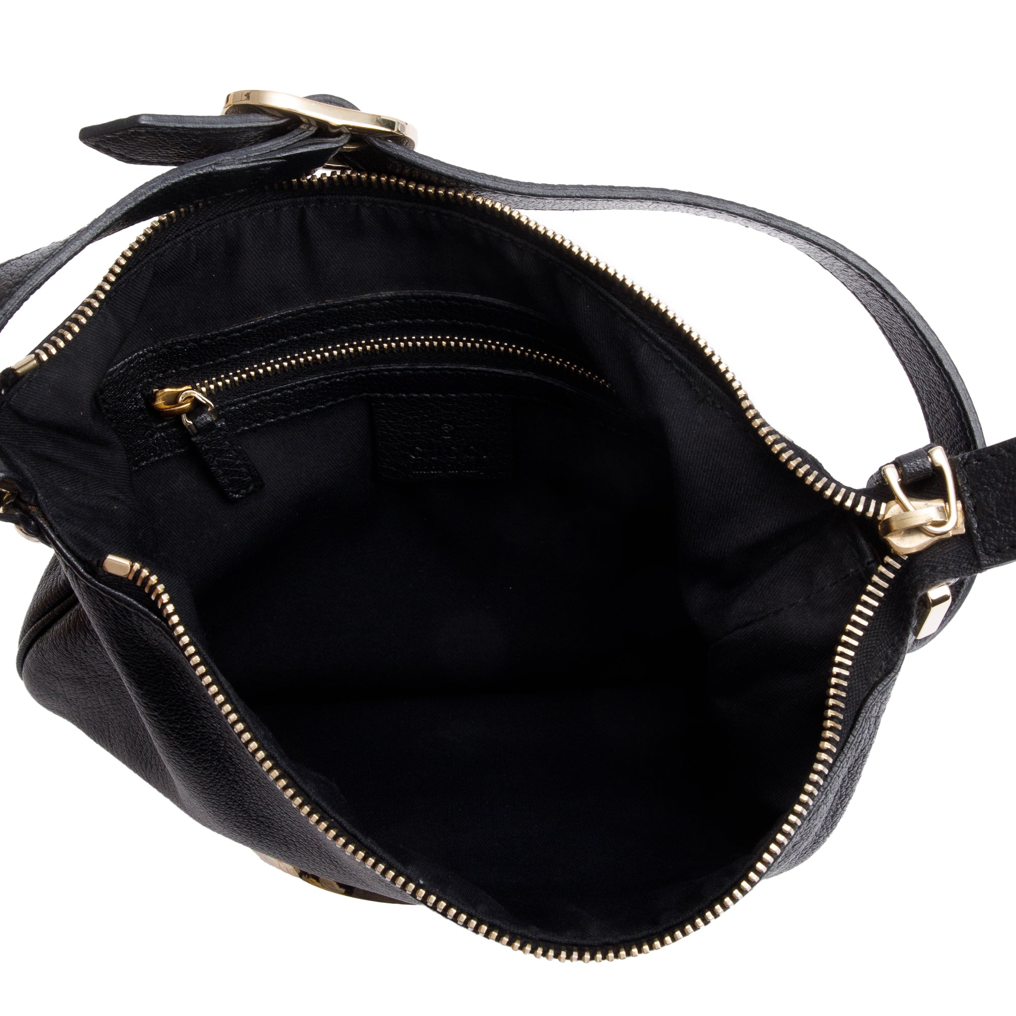 Gucci Black Calfskin Leather Mini Blondie Shoulder Bag