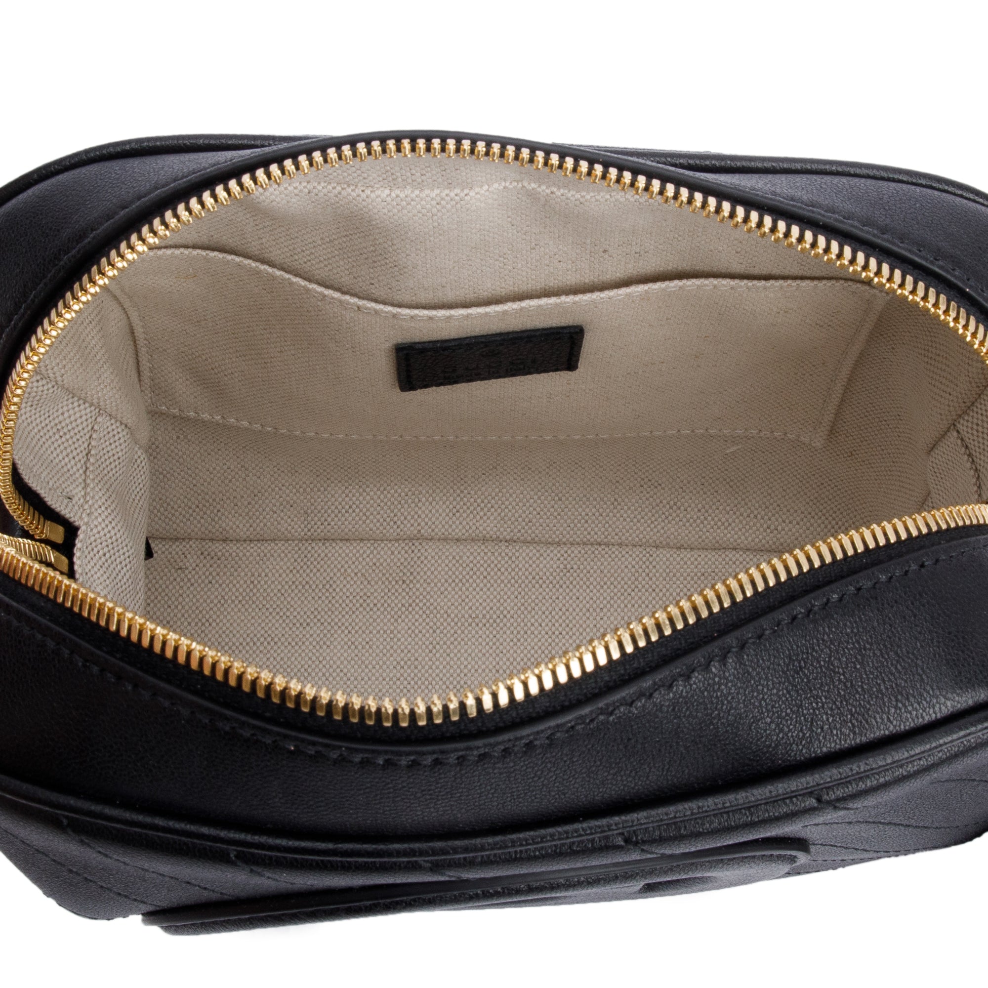 Gucci Black Calfskin Leather Mini Blondie Shoulder Bag