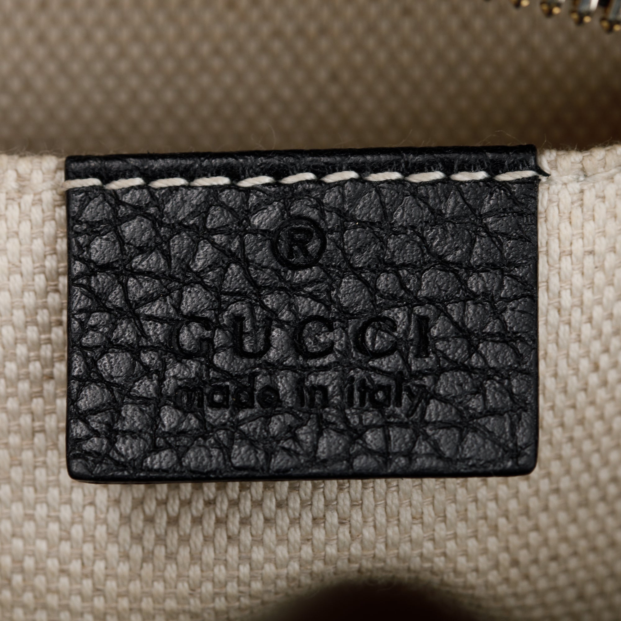 Gucci Black Calfskin Leather Small Soho Disco Bag w/ Box