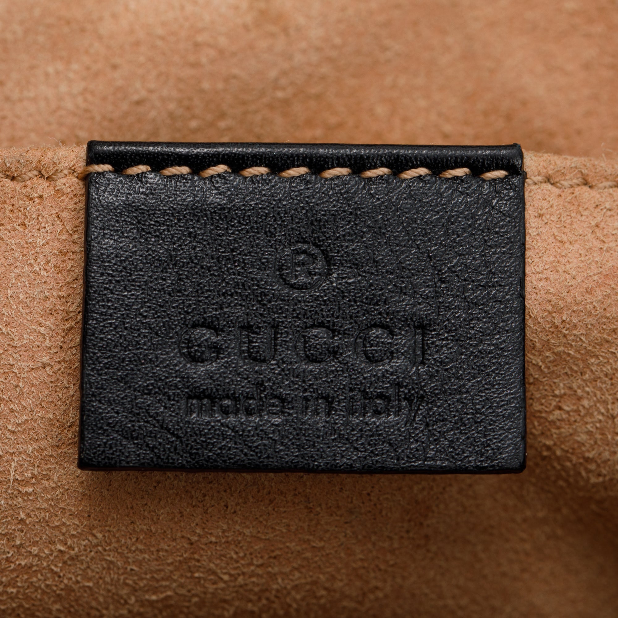 Gucci Black Calfskin Matelasse GG Marmont Flap Backpack