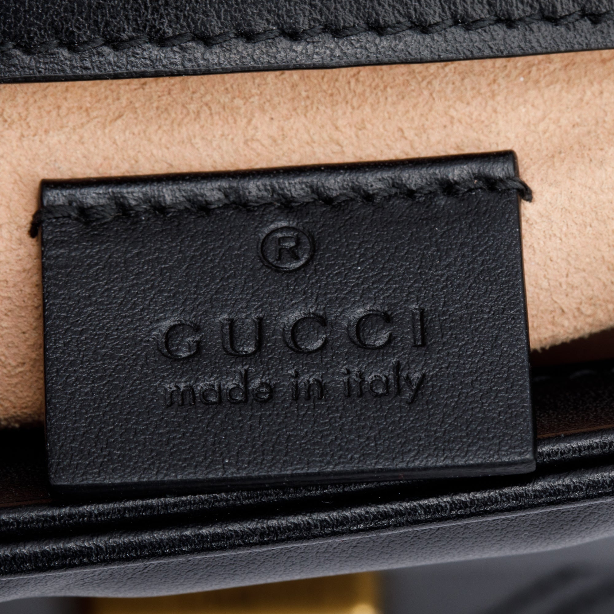 Gucci Black Calfskin Matelasse GG Marmont Mini Top Handle Shoulder Bag w/ Strap