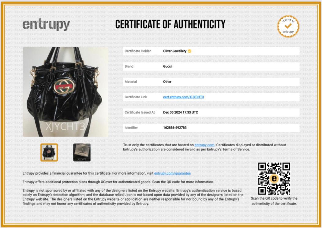 Gucci Black Dialux Coated Canvas Medium Britt Tote Bag