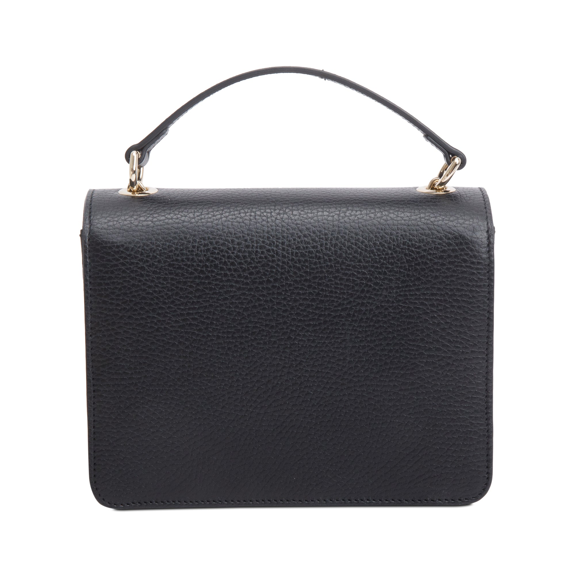 Gucci Black Dollar Calfskin Leather Interlocking GG Small Chain Shoulder Bag