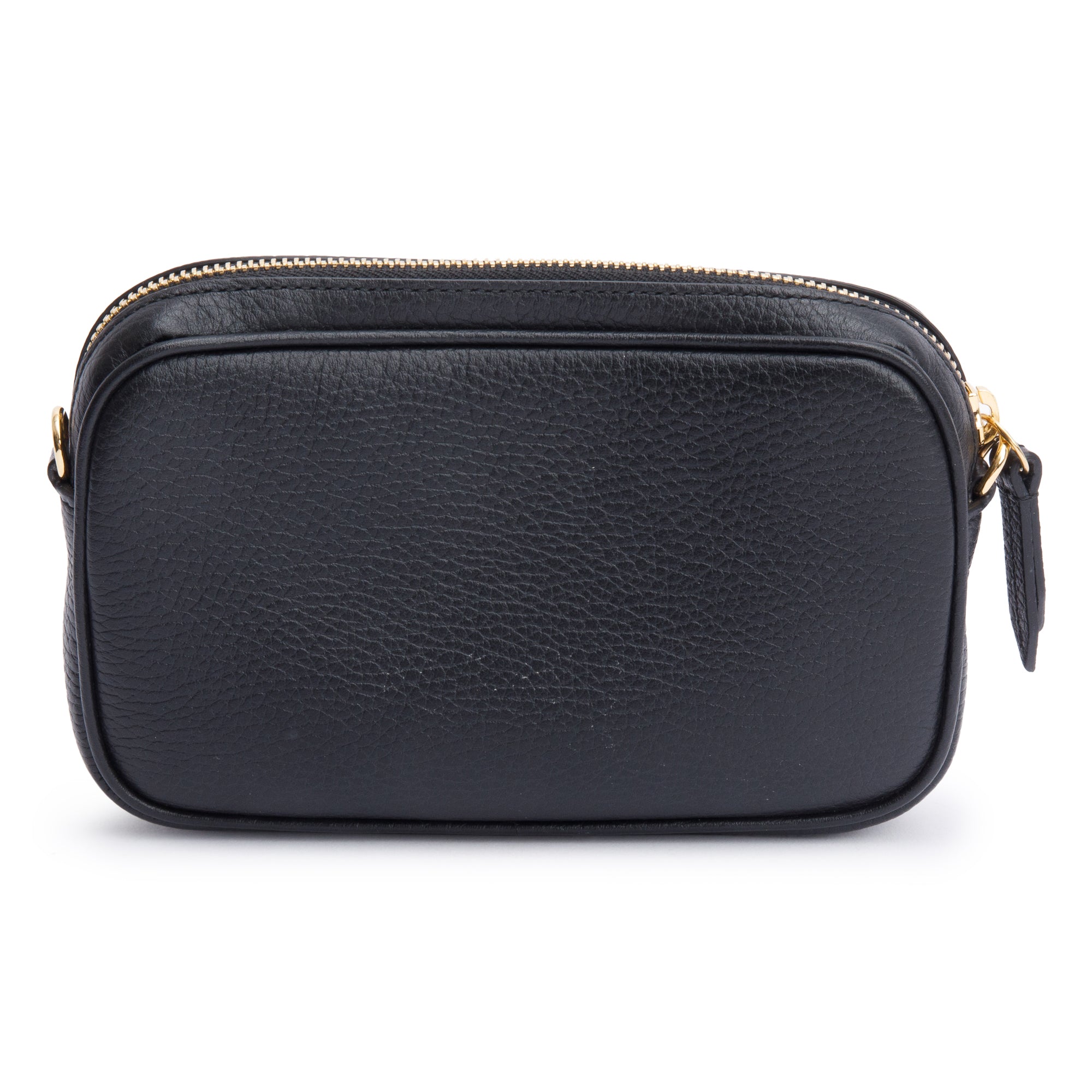 Gucci Black Dollar Calfskin Leather Super Mini GG Marmont Chain Shoulder Bag w/ Box