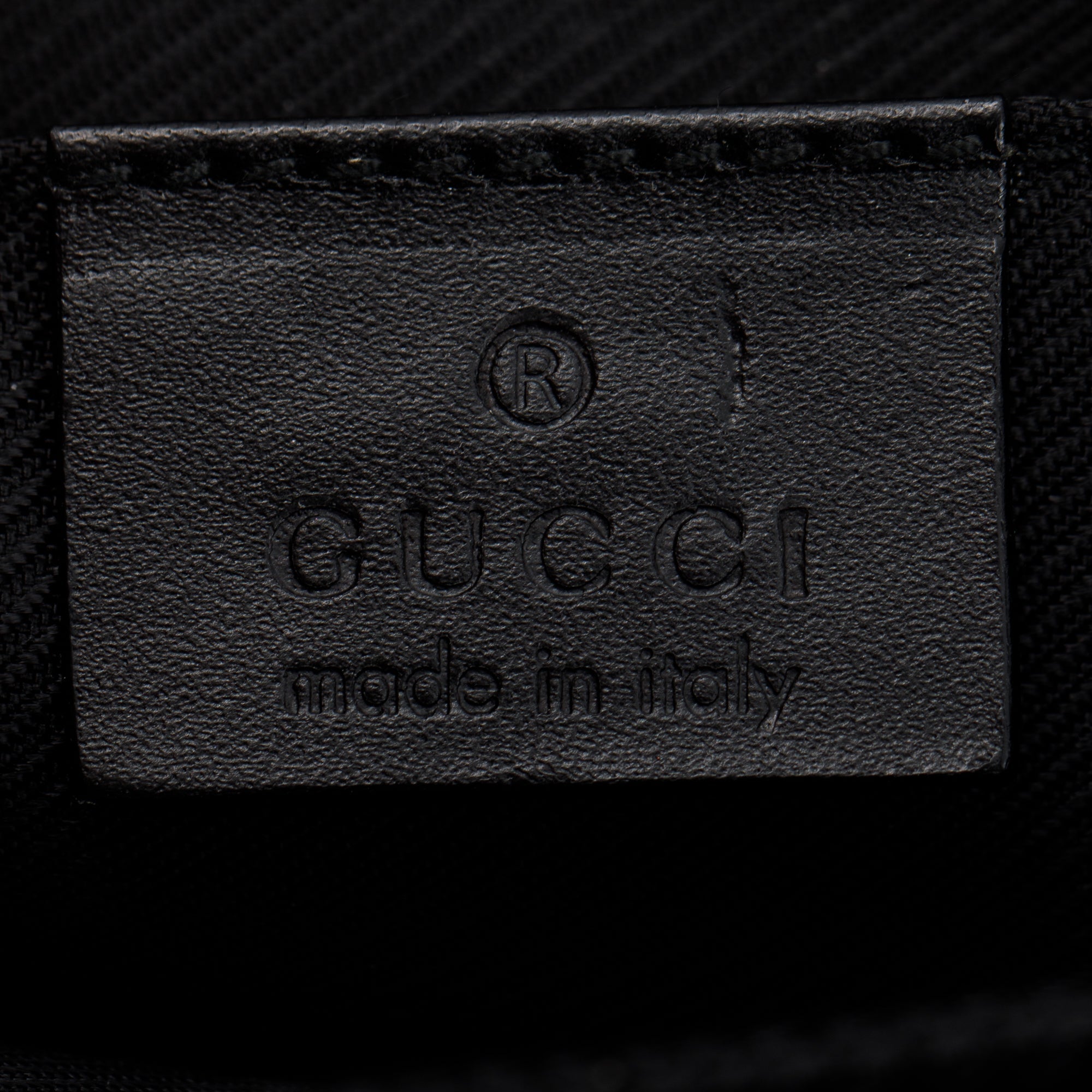 Gucci Black GG Canvas Baguette