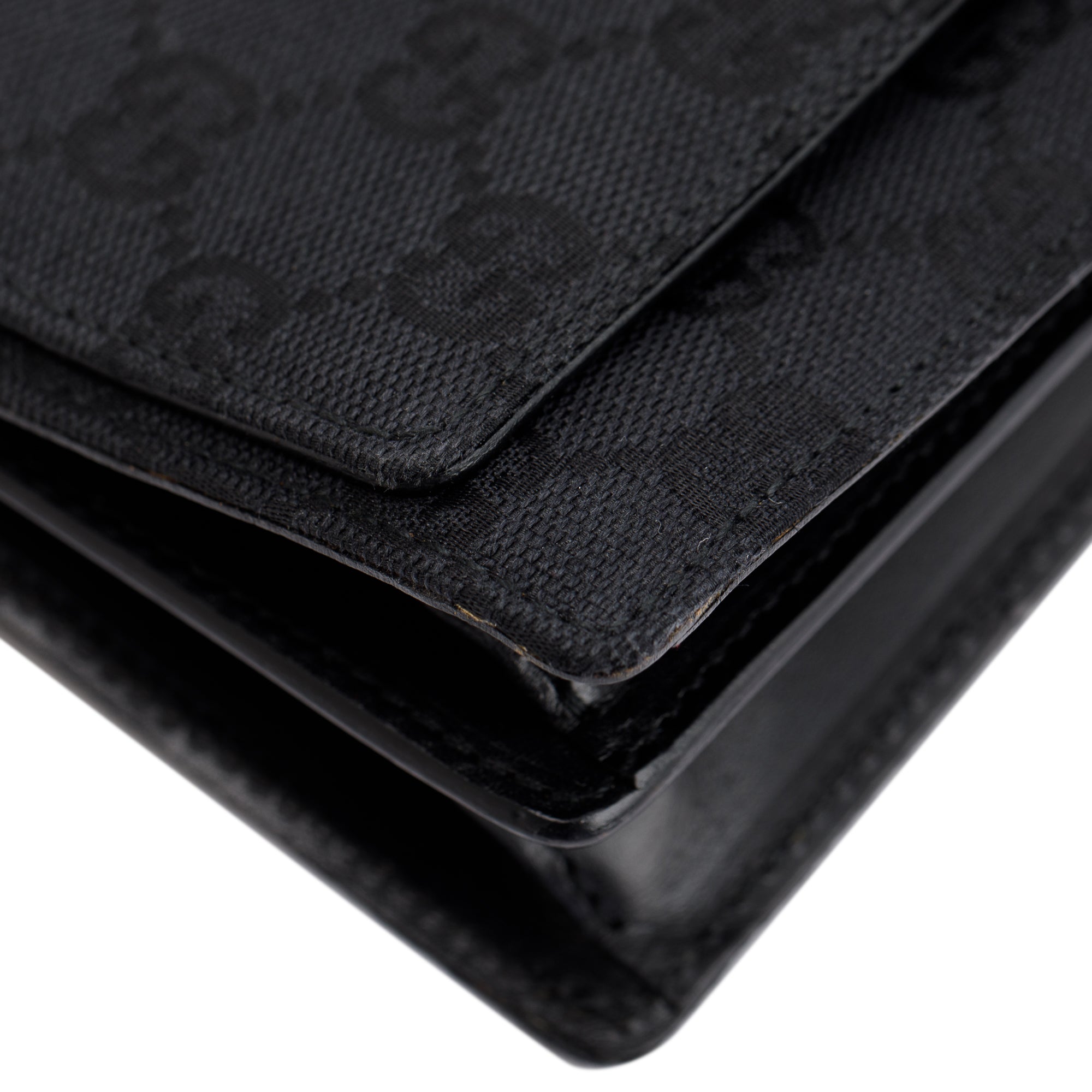 Gucci Black GG Canvas Baguette