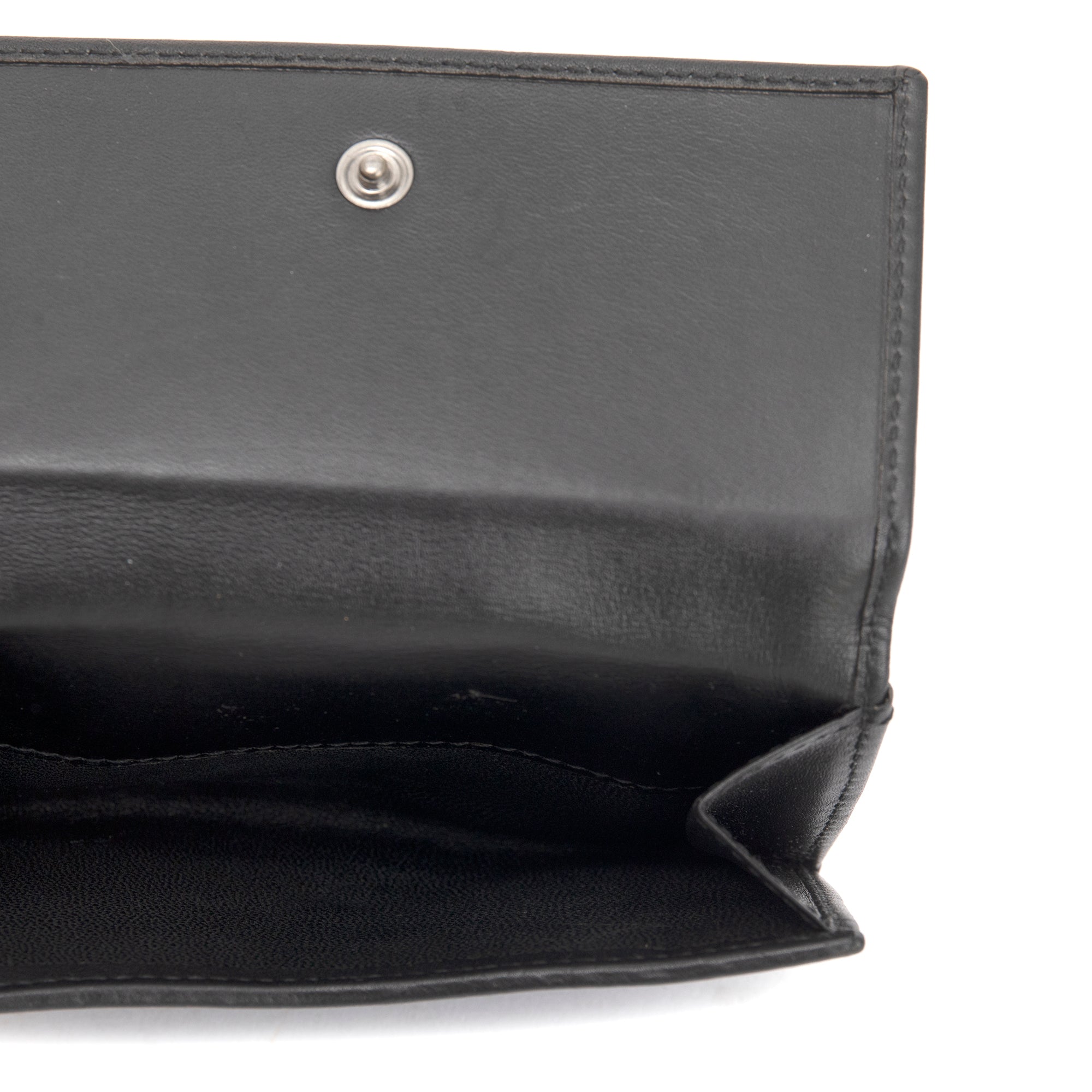 Gucci Black GG Canvas Compact Wallet