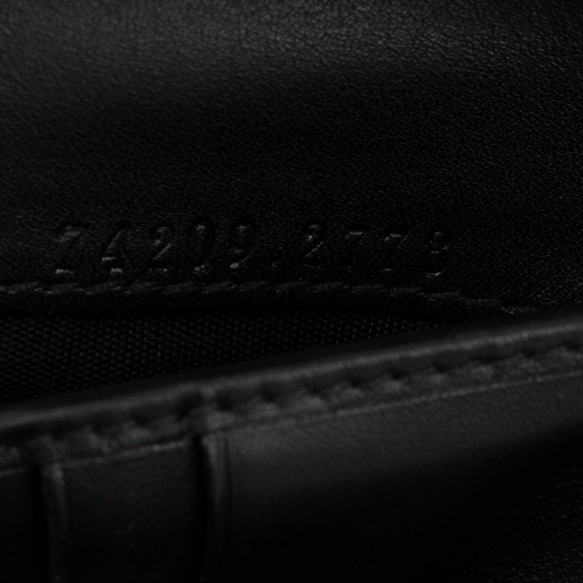 Gucci Black GG Canvas Compact Wallet