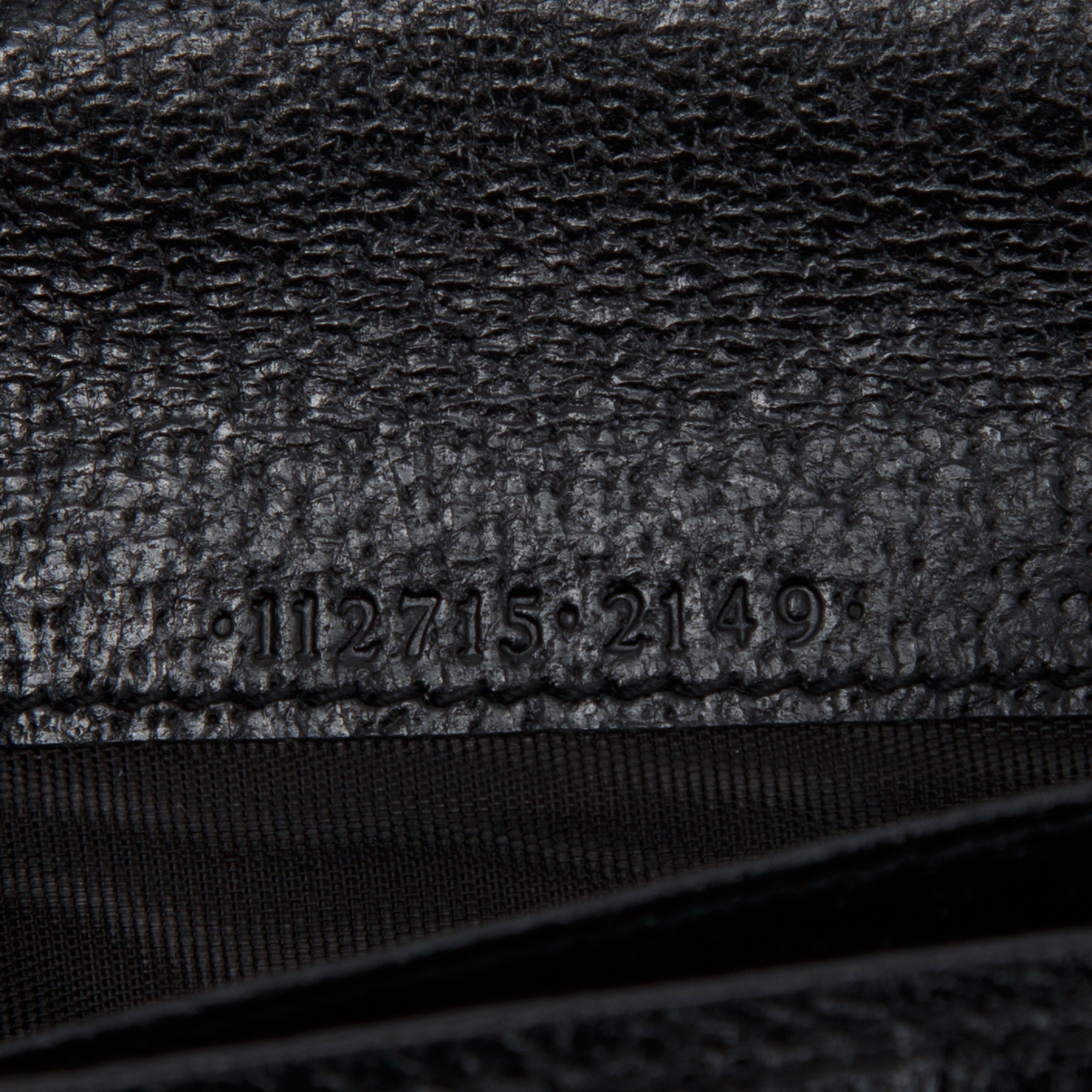 Gucci Black GG Canvas Continental Wallet