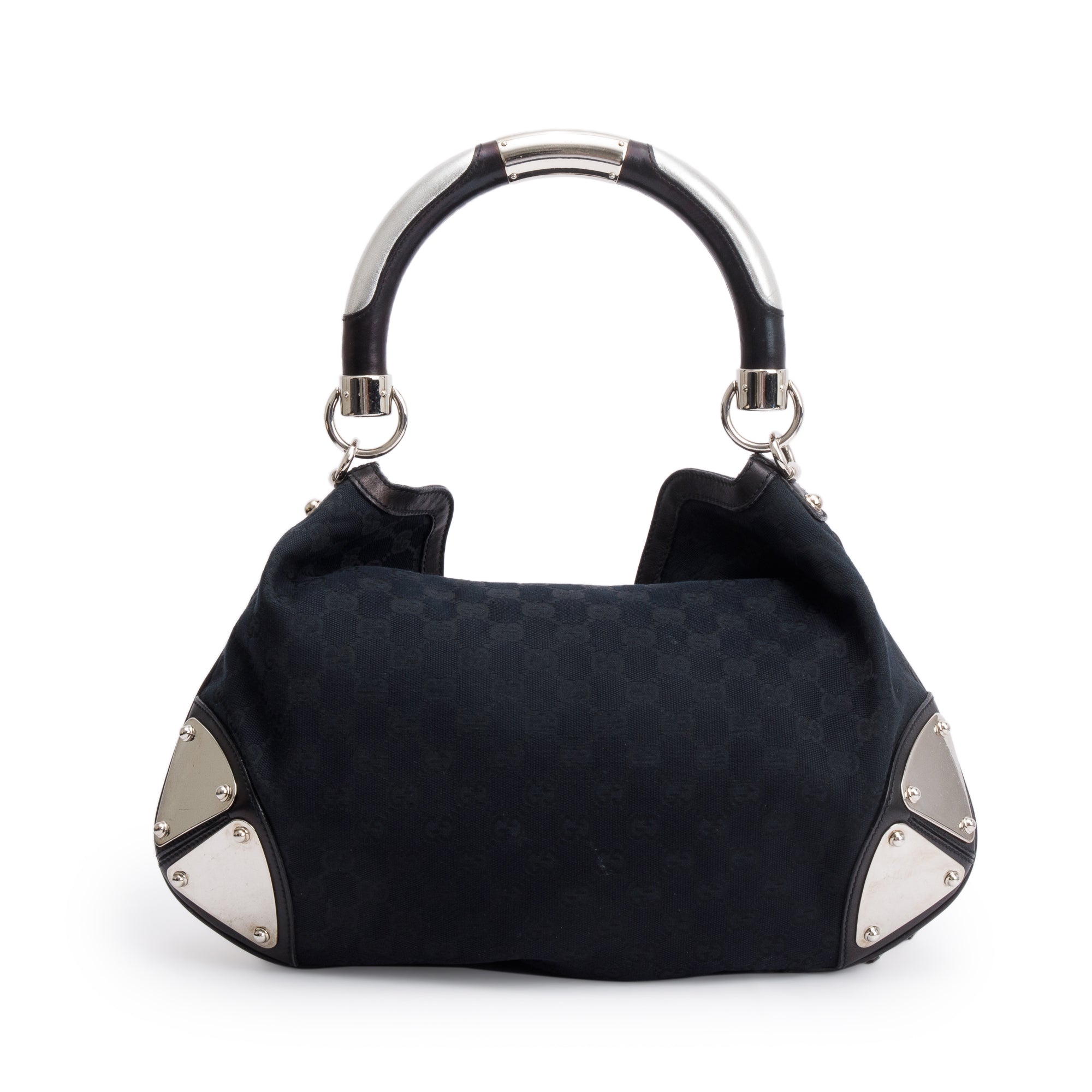 Gucci Black GG Canvas Medium Indy Babouska Hobo