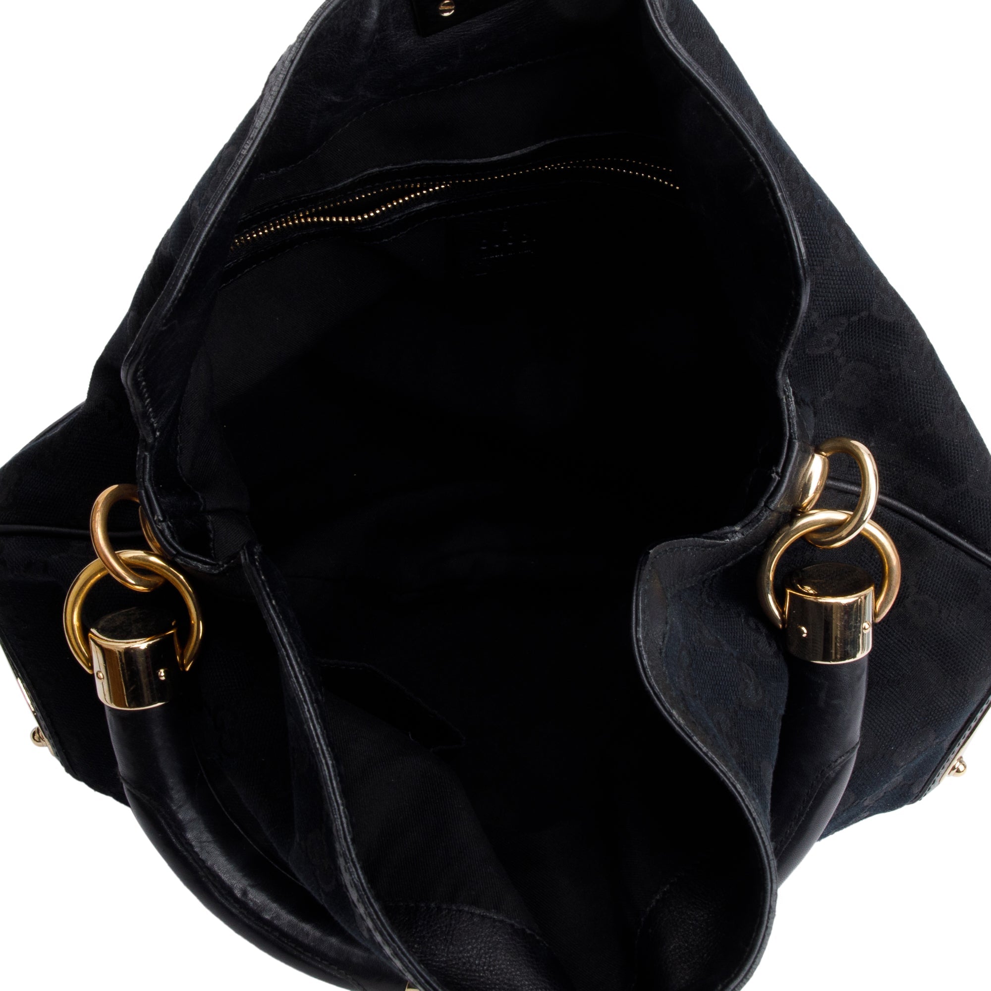 Gucci Black GG Canvas Medium Indy Babouska Hobo