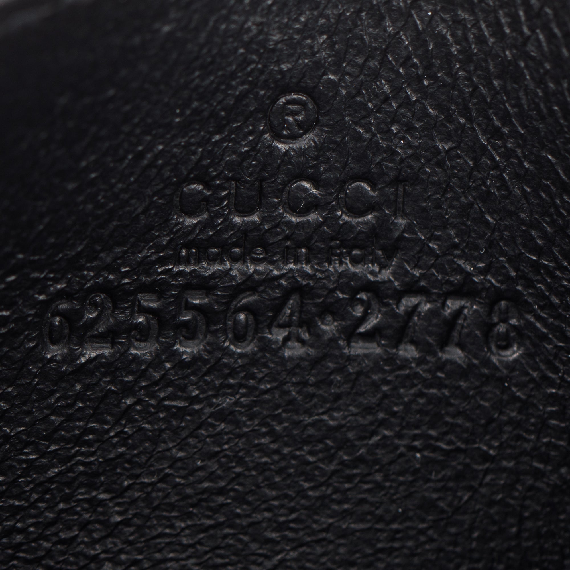 Gucci Black GG Embossed Card Case