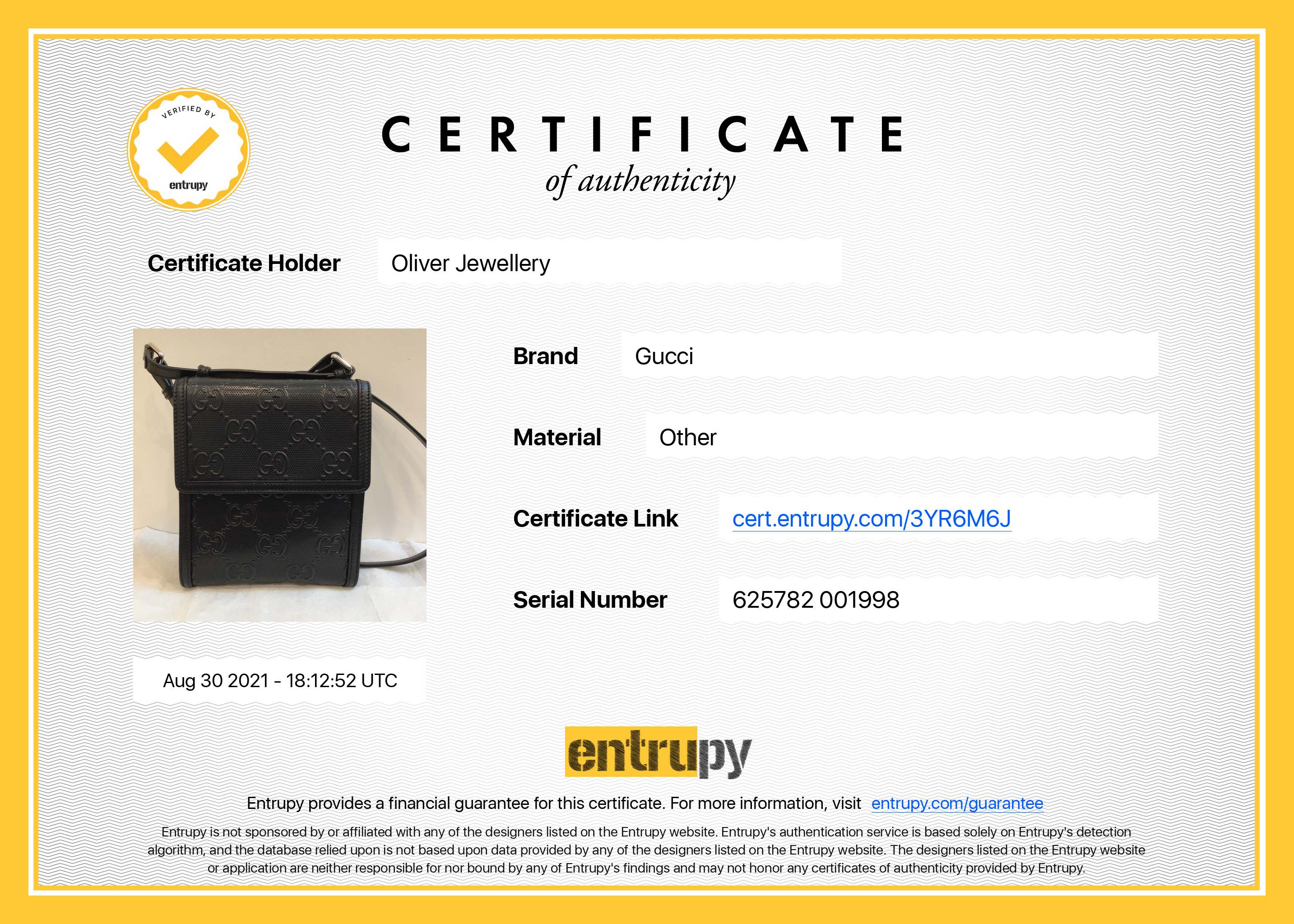 Gucci Black GG Embossed Messenger Bag