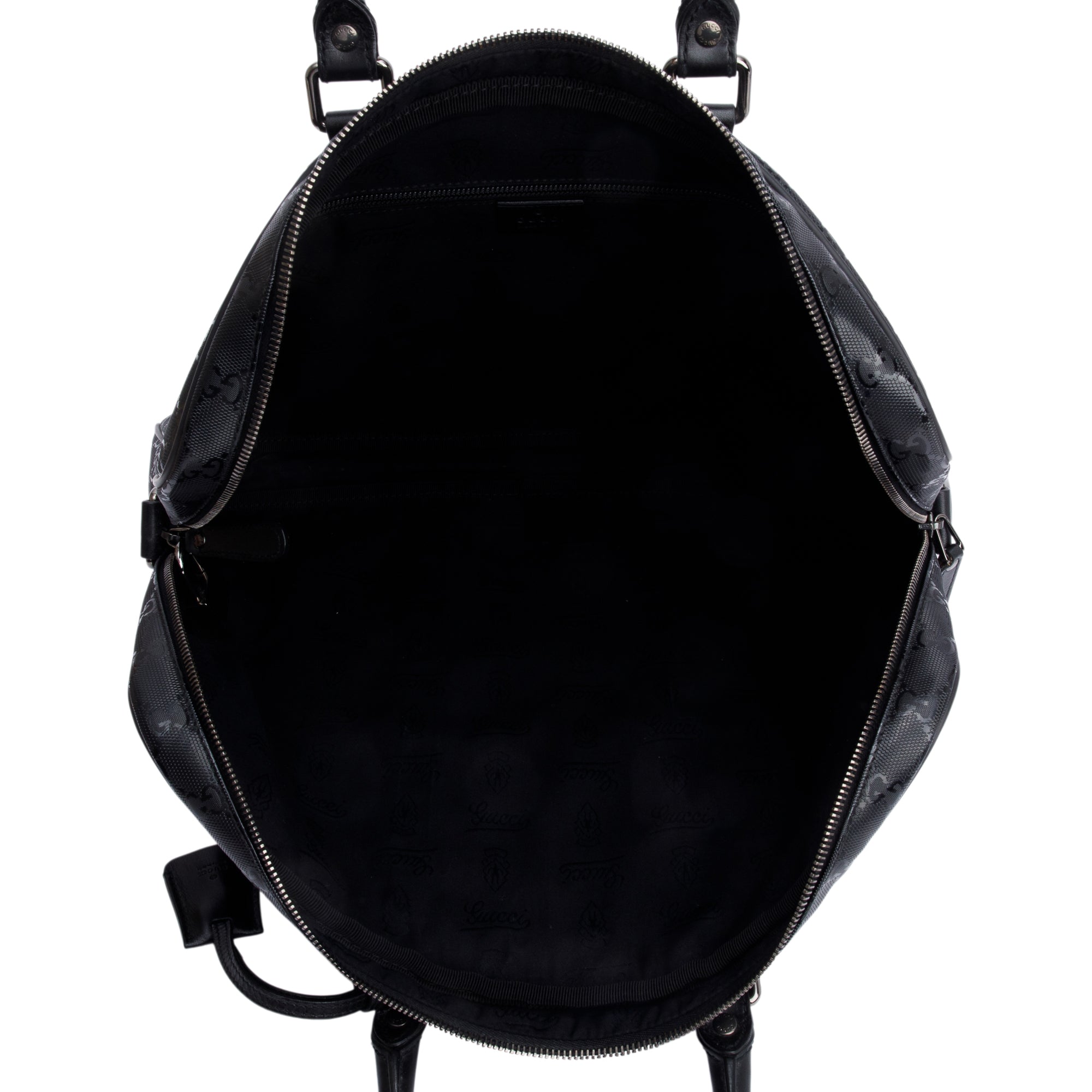 Gucci Black GG Imprime Briefcase