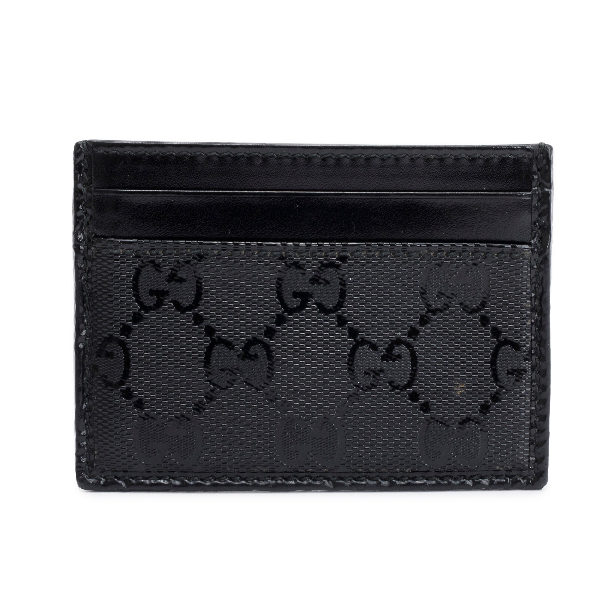 Gucci Black GG Imprime Card Holder
