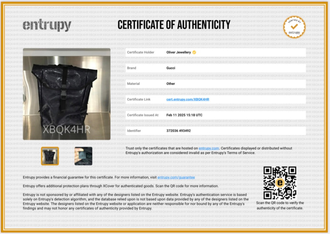 Gucci Black GG Imprime Flap Large Backpack