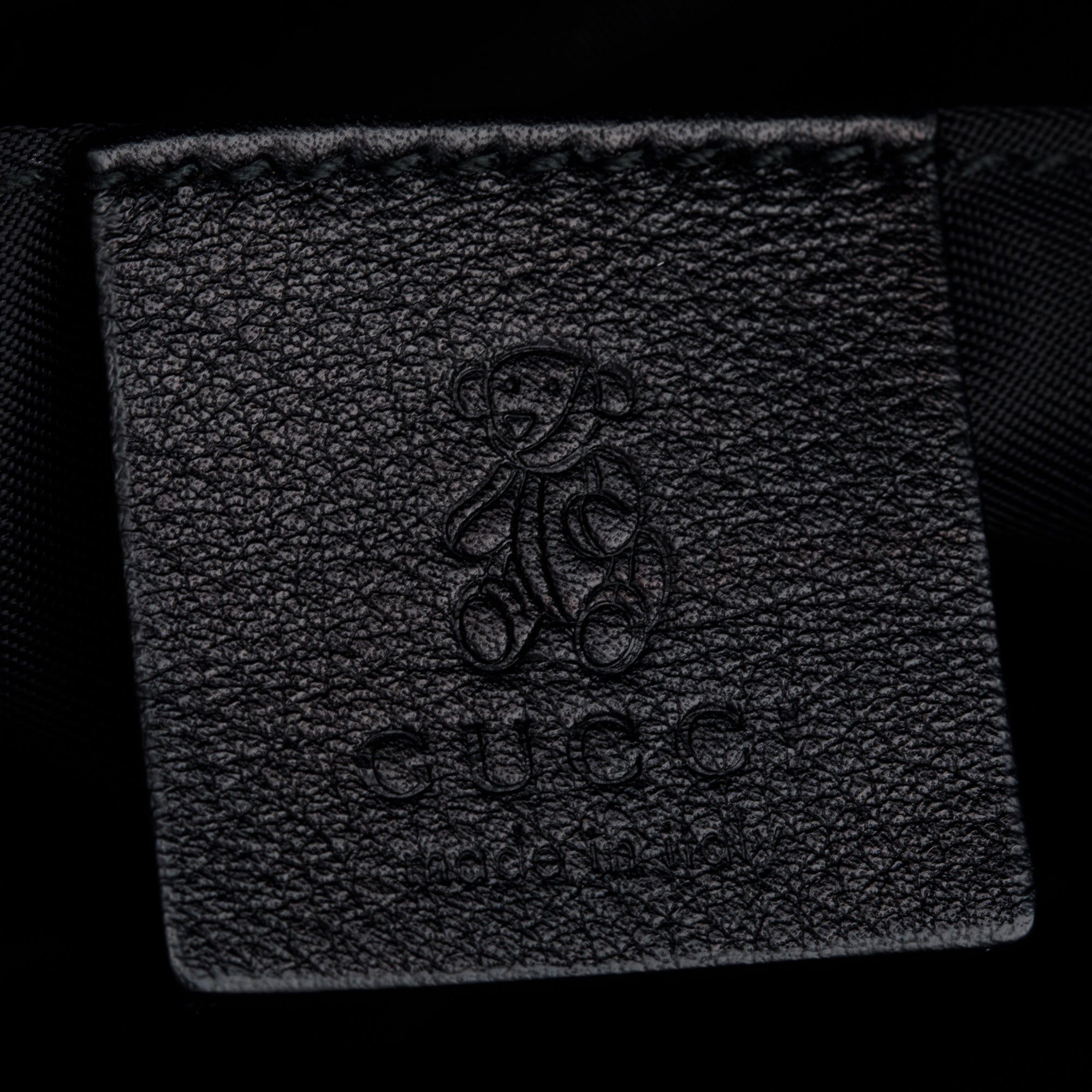 Gucci Black GG Imprime Flap Large Backpack