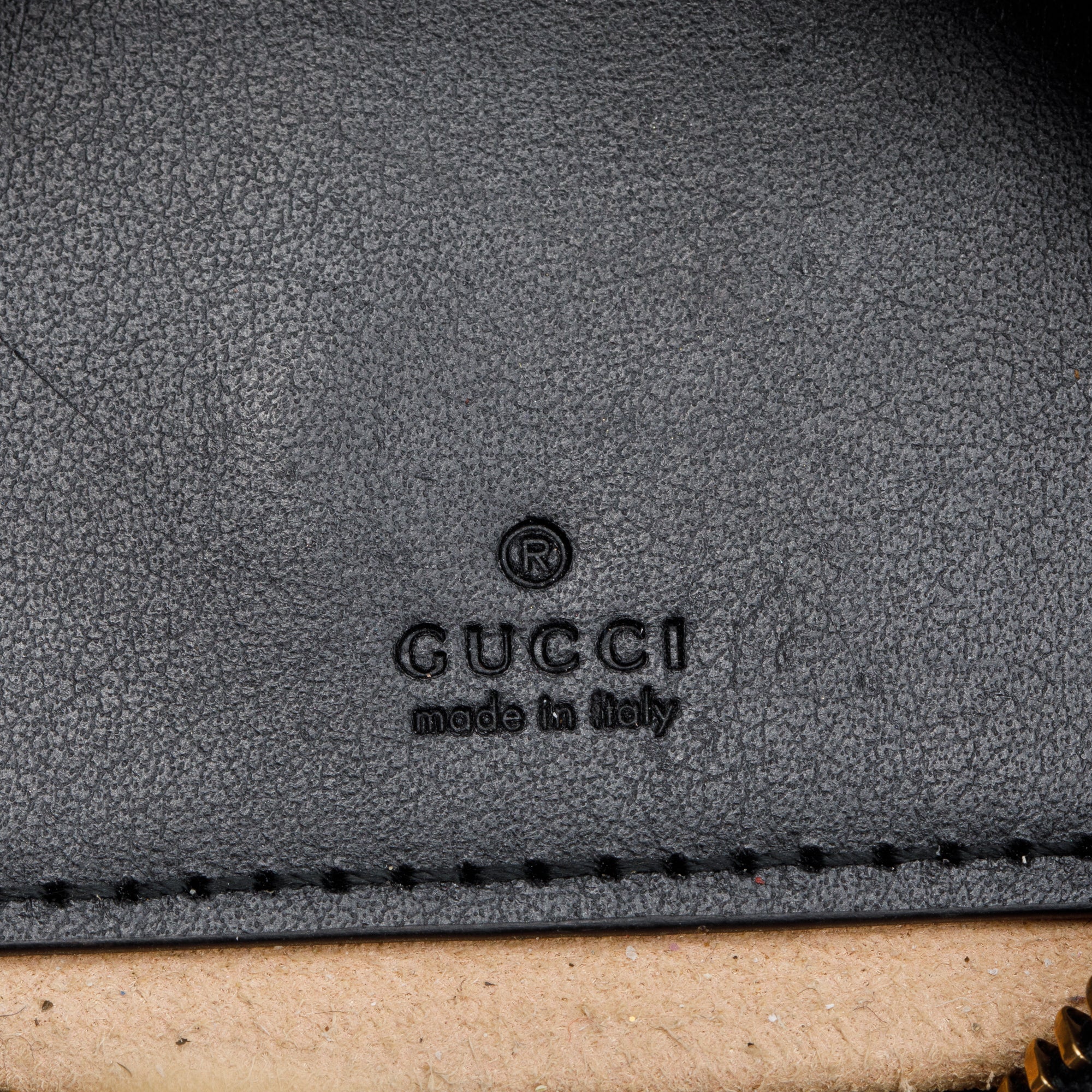 Gucci Black GG Marmont Half-Moon Shaped Mini Bag w/ Strap