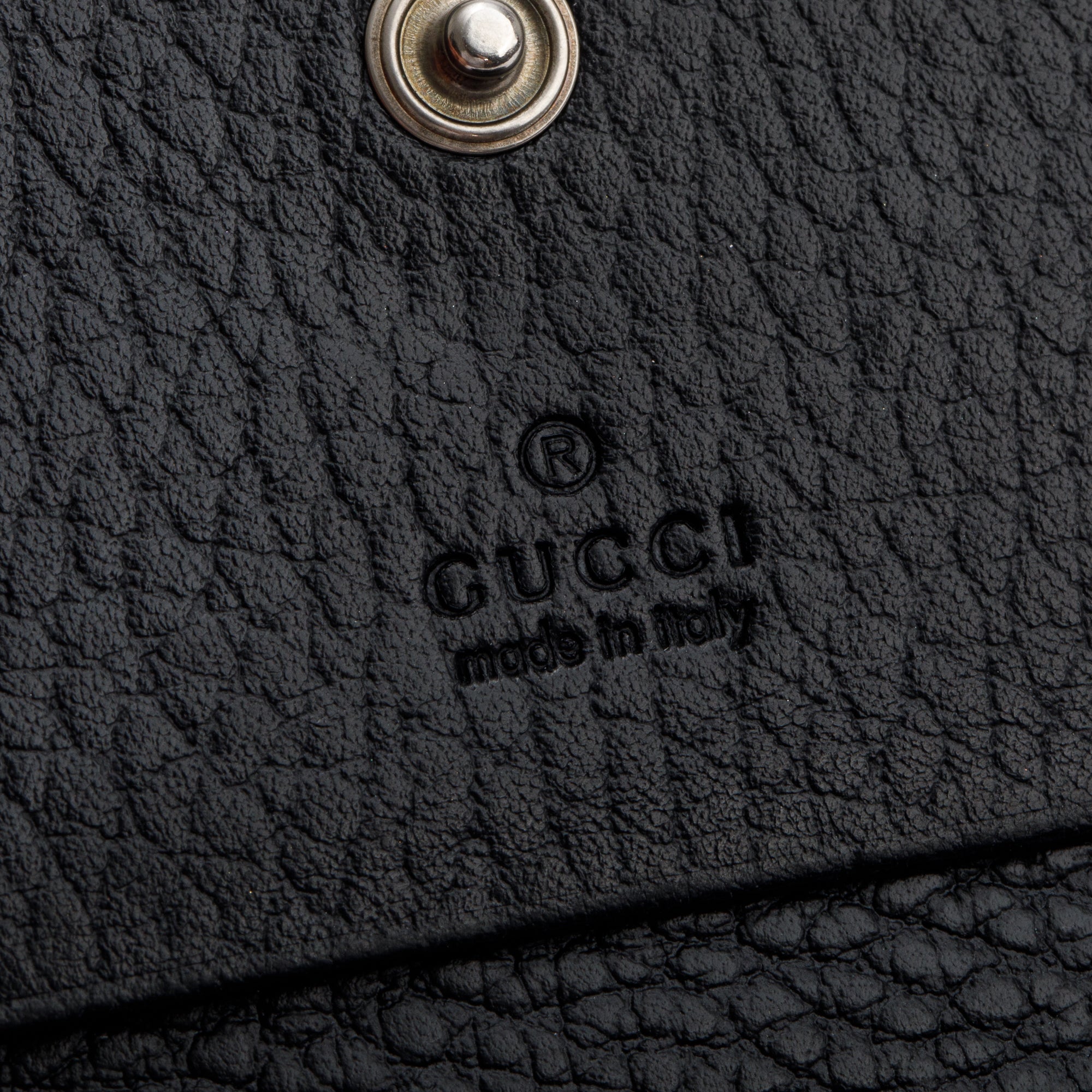 Gucci Black GG Marmont Leather Card Case Wallet w/ Box