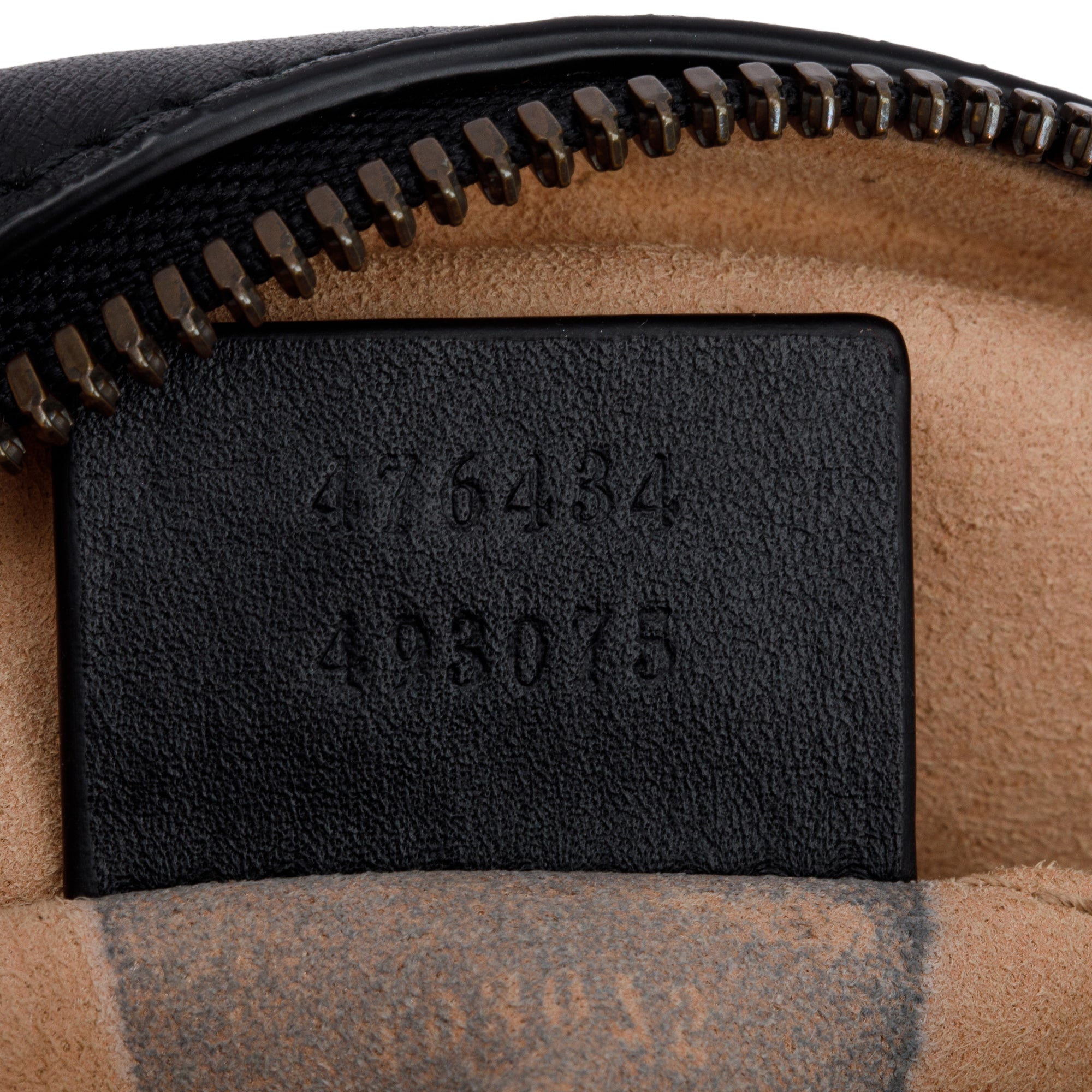 Gucci Black GG Marmont Matelasse Leather Belt Bag, Size 85 34 w/ Box