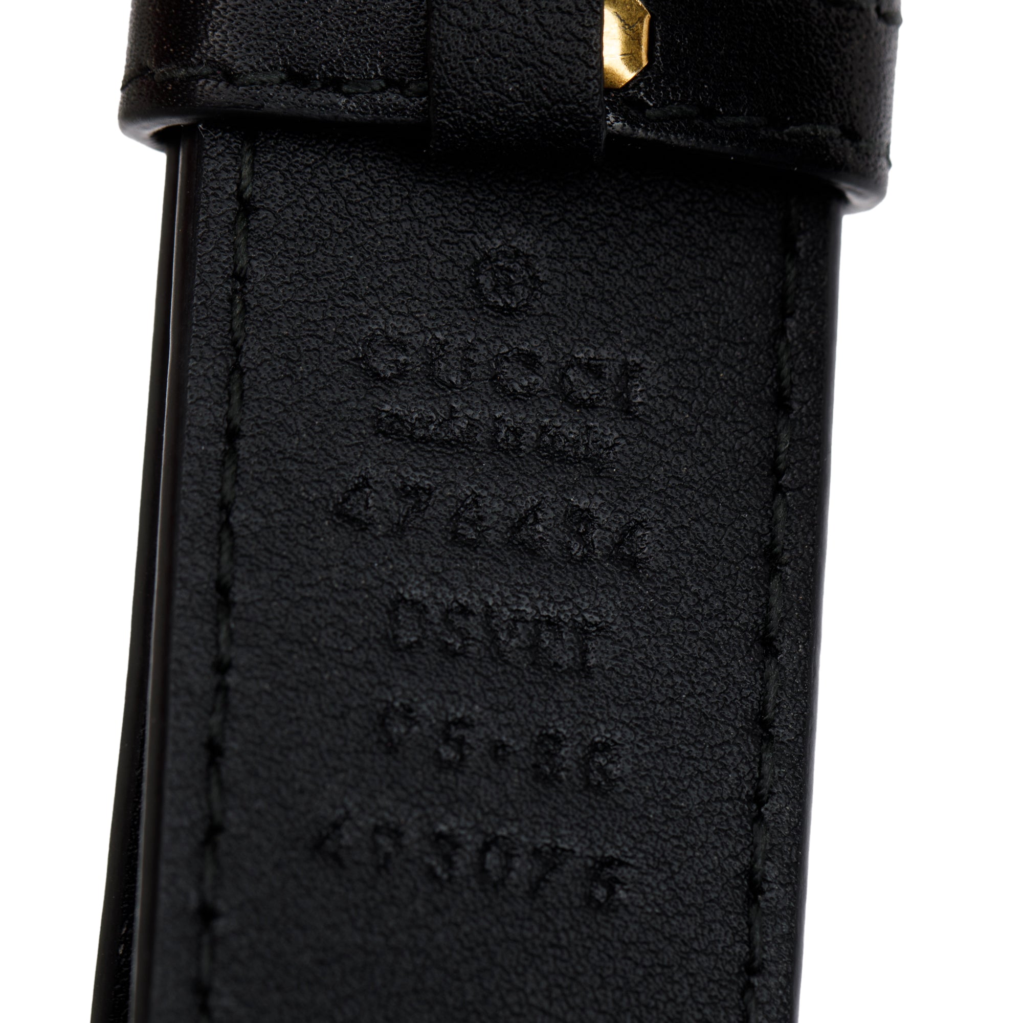 Gucci Black GG Marmont Matelasse Leather Belt Bag, Size 95 38