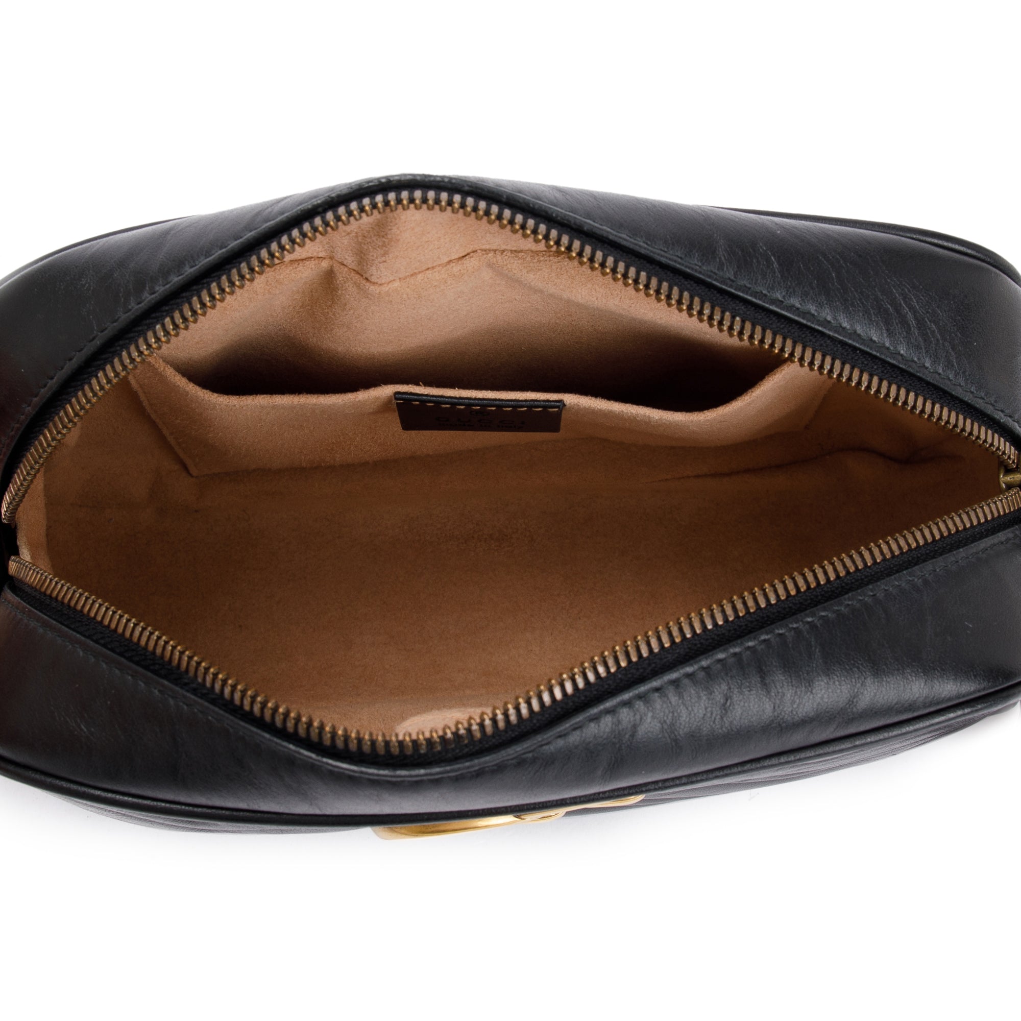 Gucci Black GG Marmont Matelasse Leather Small Shoulder Bag