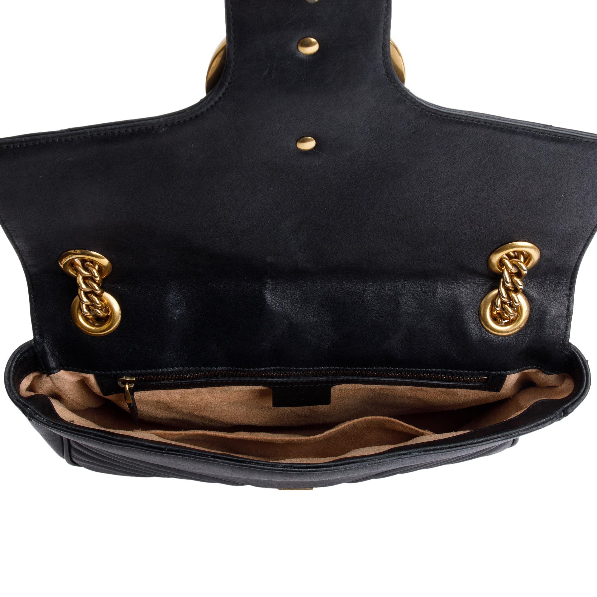 Gucci Black GG Marmont Matelasse Medium Shoulder Bag