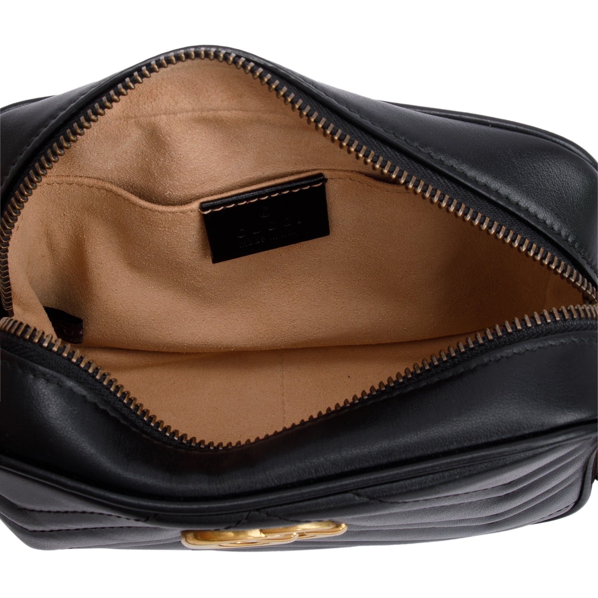 Gucci Black GG Marmont Matelasse Mini Shoulder Bag