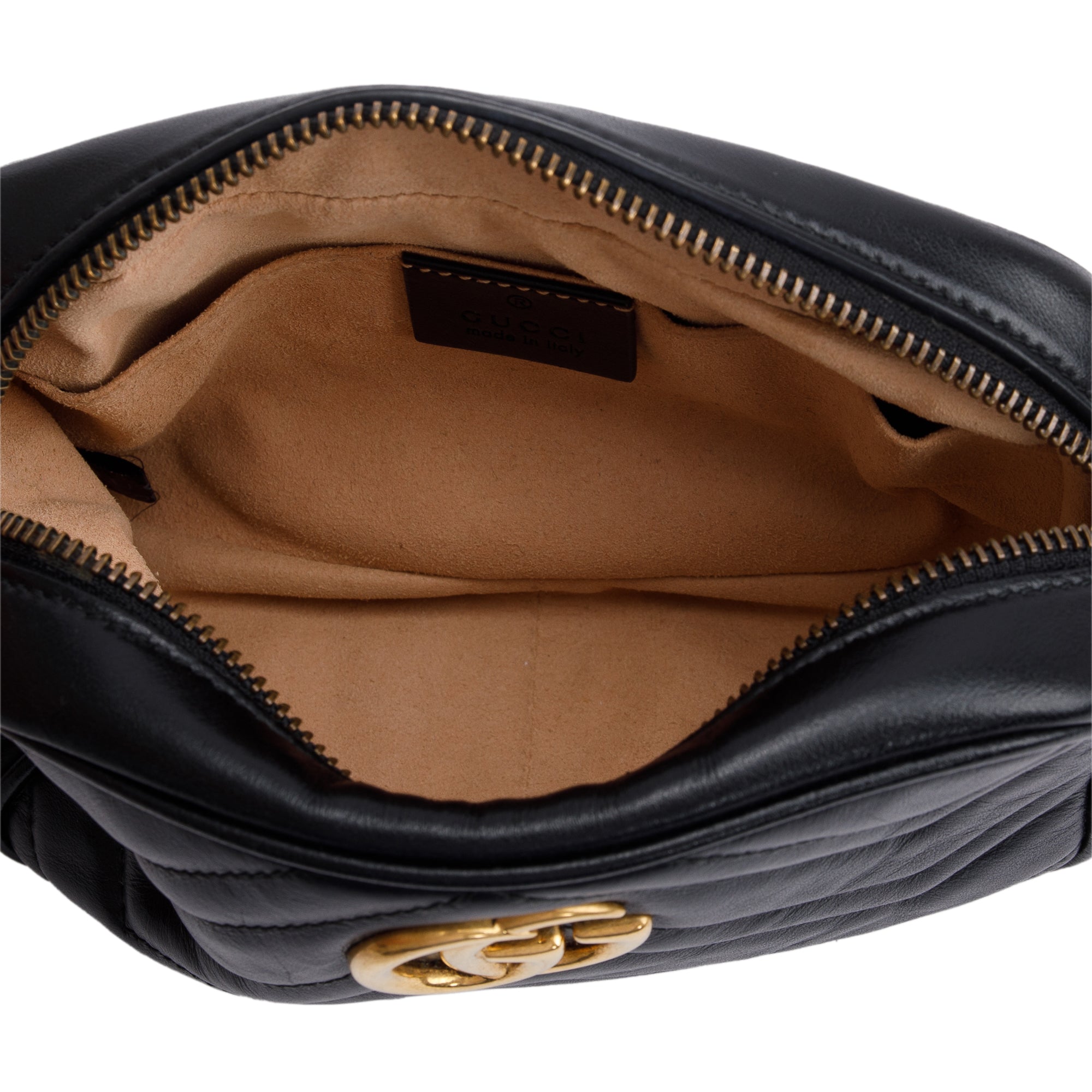 Gucci Black GG Marmont Matelasse Mini Shoulder Bag