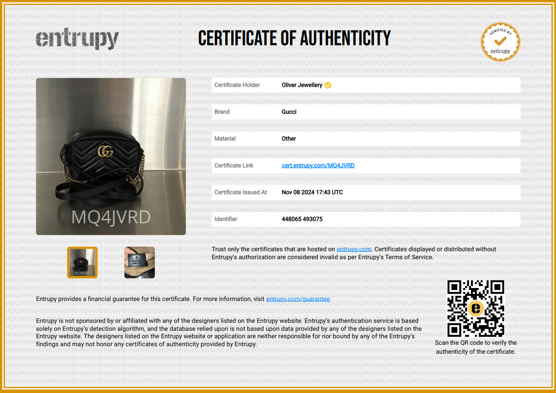 Gucci Black GG Marmont Matelasse Mini Shoulder Bag w/ Box