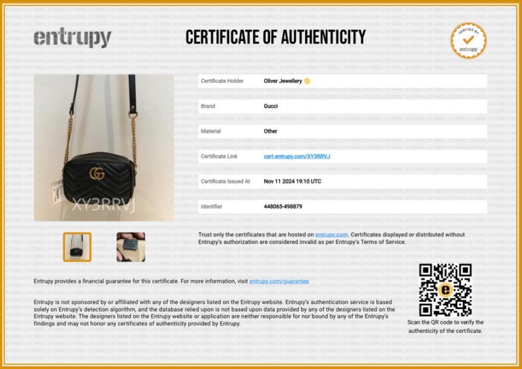 Gucci Black GG Marmont Matelasse Mini Shoulder Bag w/ Box