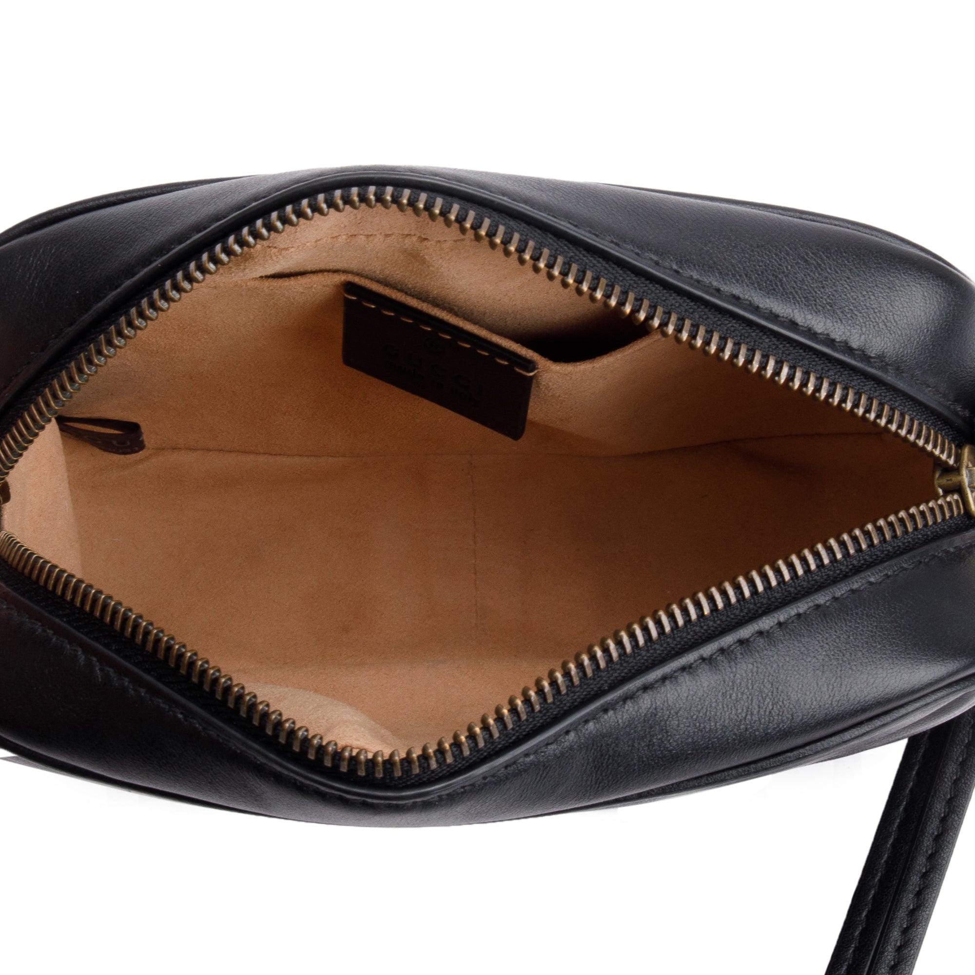 Gucci Black GG Marmont Matelasse Mini Shoulder Bag w/ Box