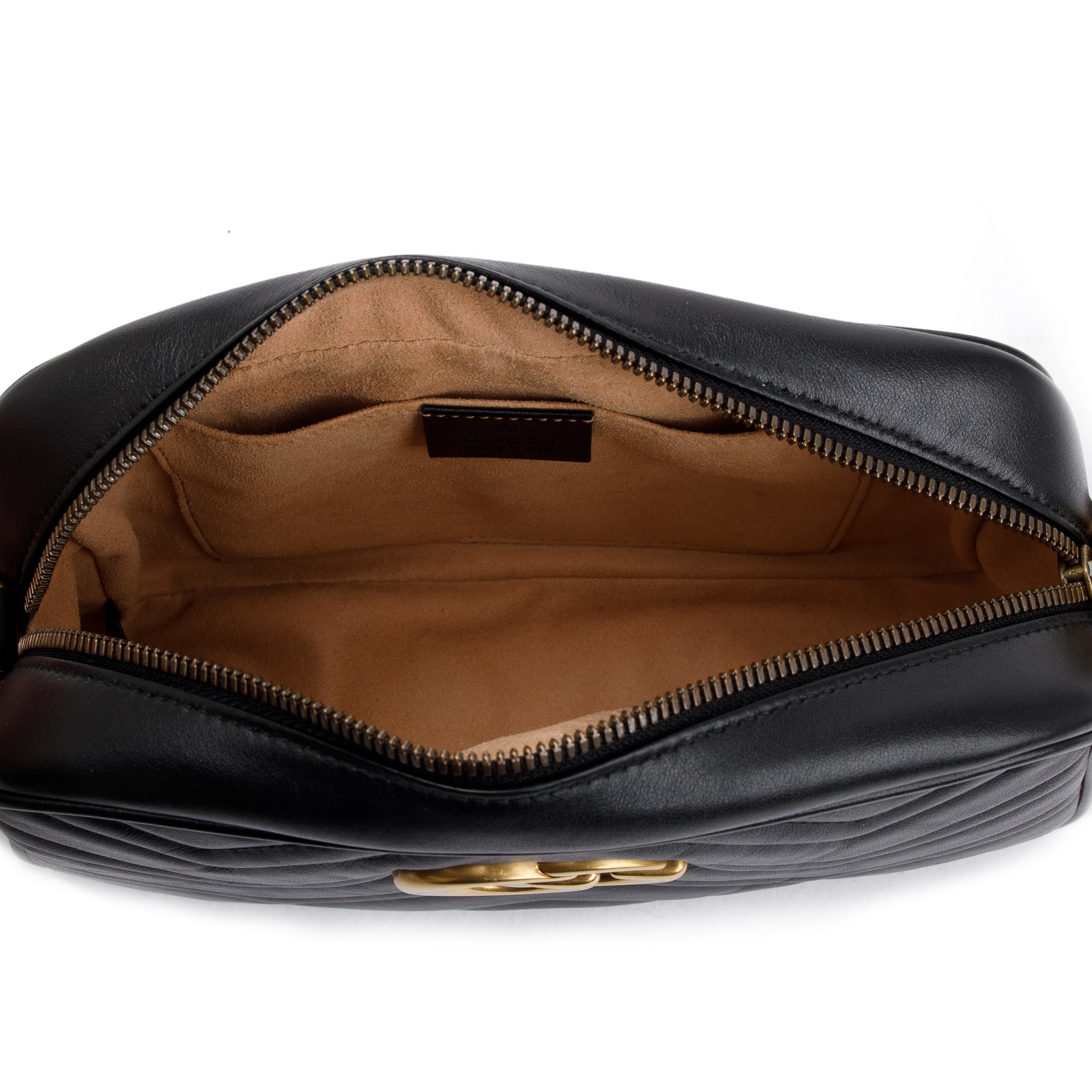 Gucci Black GG Marmont Matelasse Small Shoulder Bag w/ Box