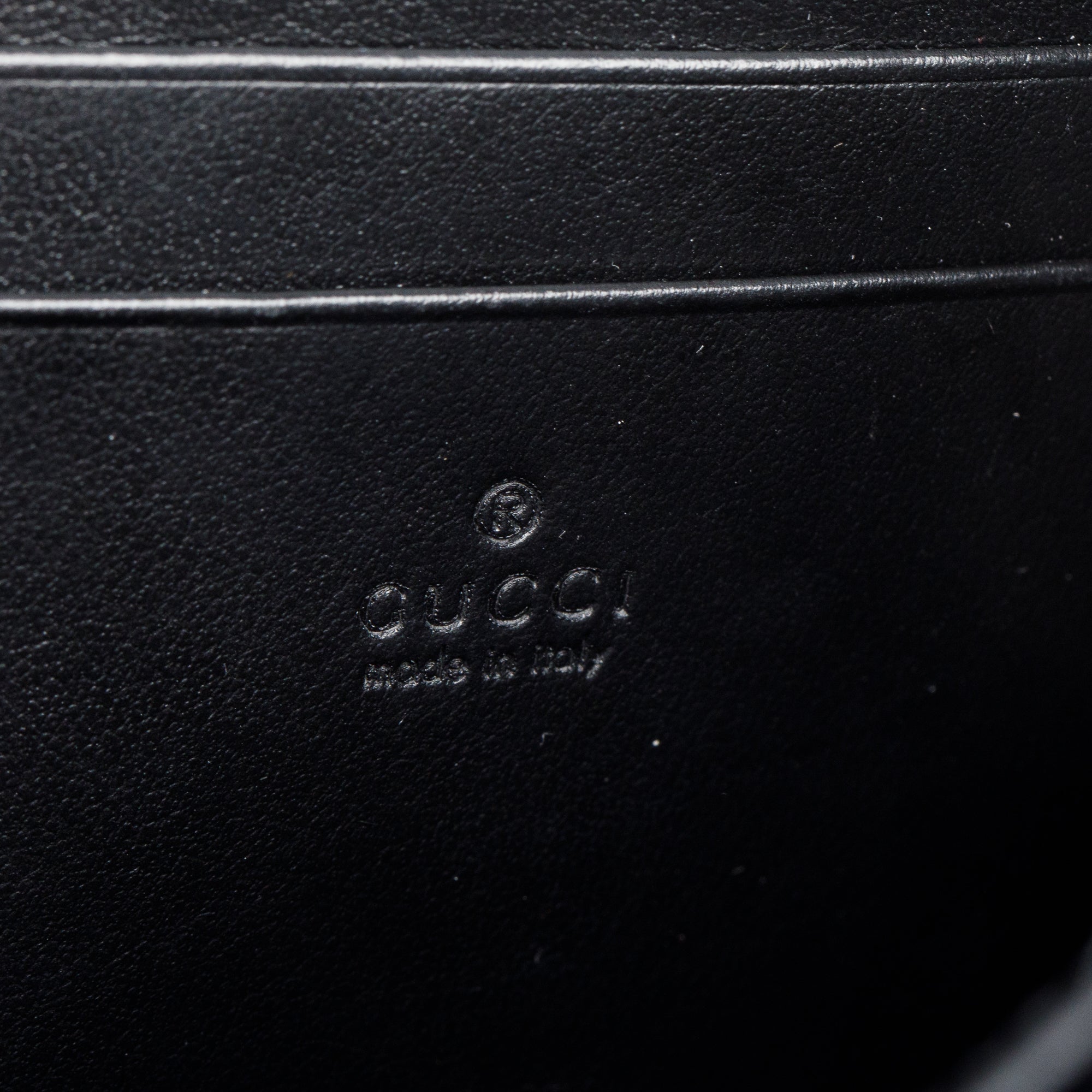 Gucci Black GG Marmont Mini Wallet on Chain w/ Box