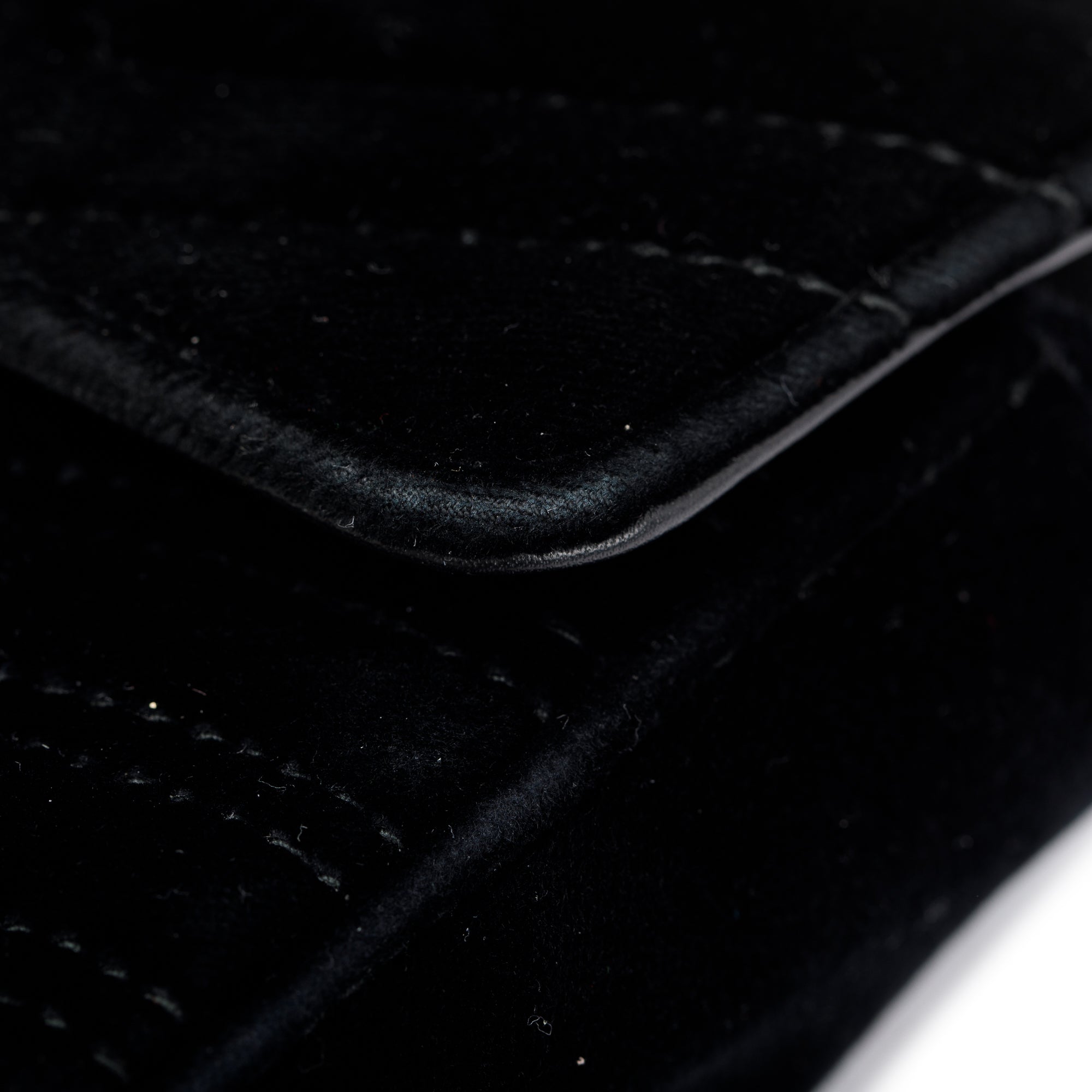 Gucci Black GG Marmont Velvet Mini Bag