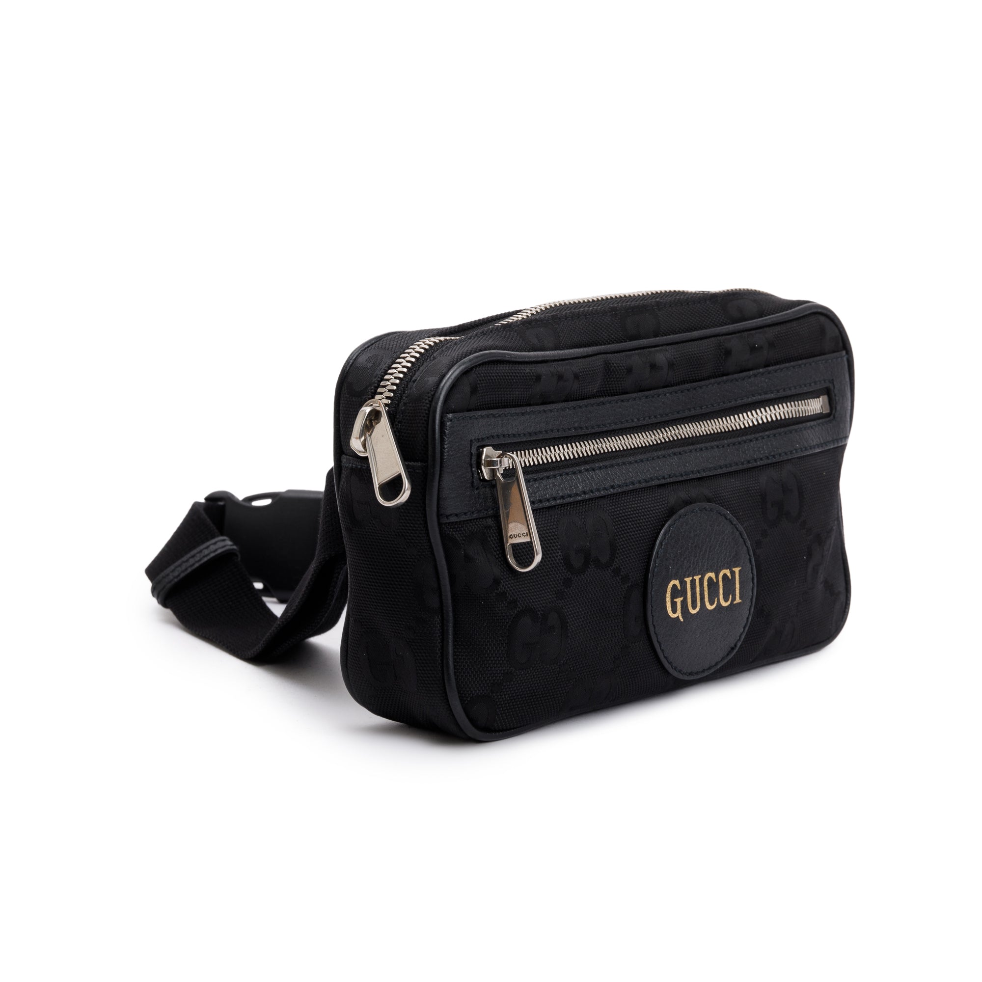 Gucci Black GG Nylon Off The Grid Belt Bag w/ Box