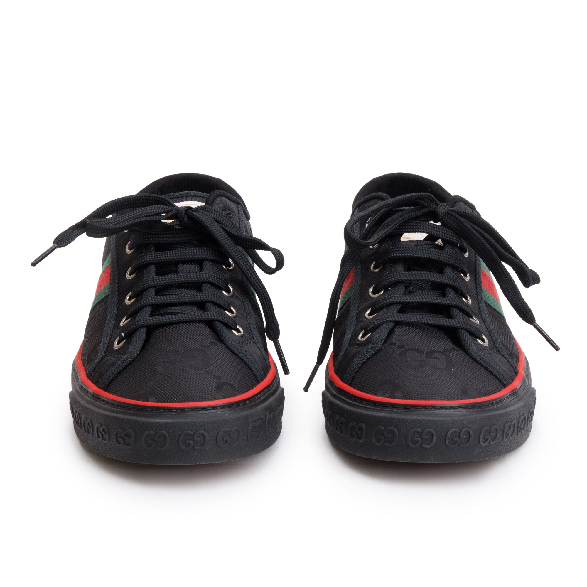 Gucci Black GG Nylon Web Men's Tennis 1977 Sneakers, Size 11.5 w/ Box