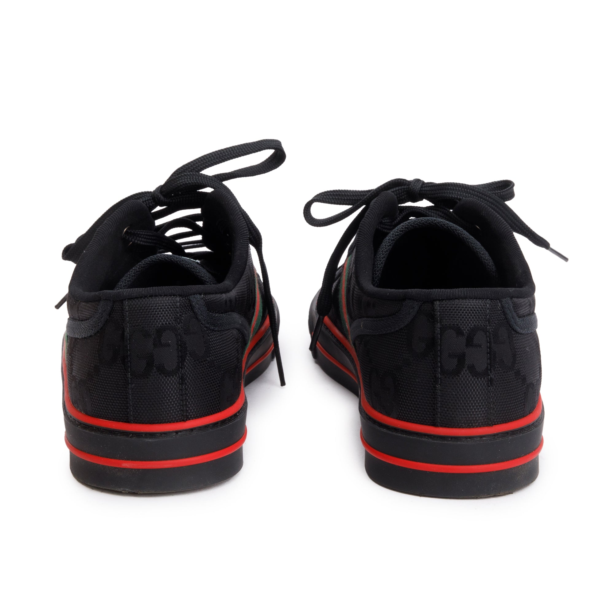 Gucci Black GG Nylon Web Men's Tennis 1977 Sneakers, Size 11.5 w/ Box