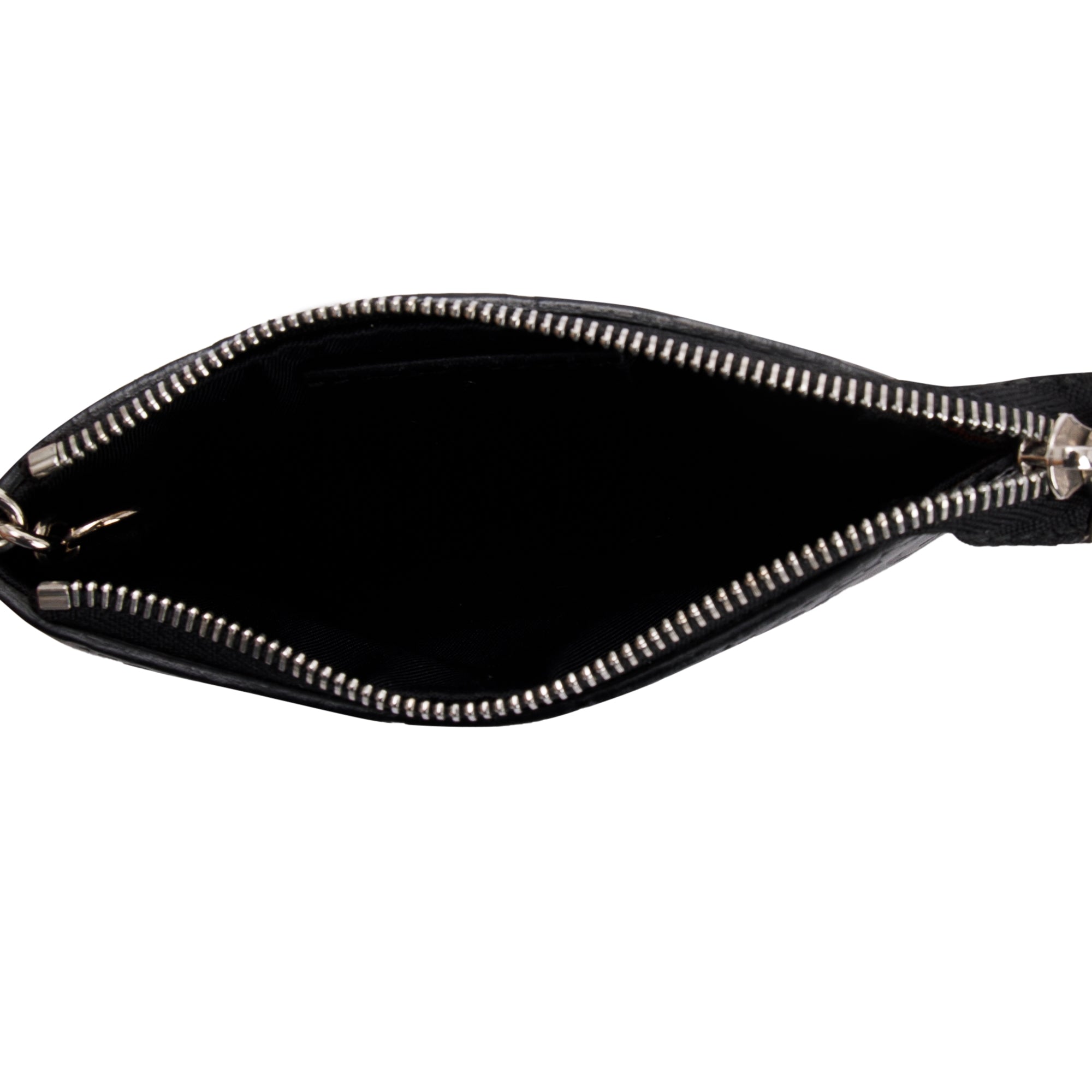 Gucci Black GG Signature Leather Key Pouch w/ Box