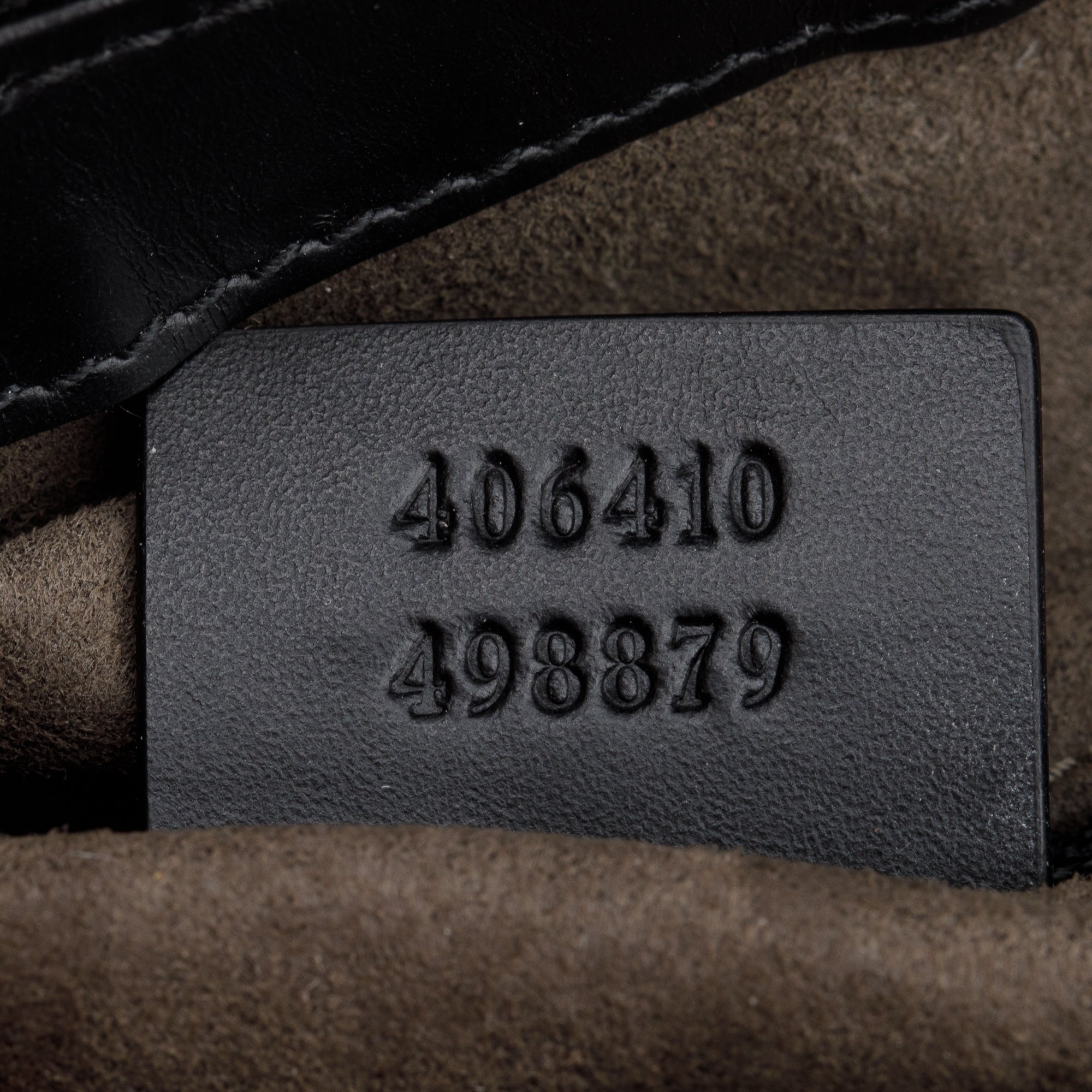 Gucci Black GG Signature Leather Small Messenger Bag w/ Box