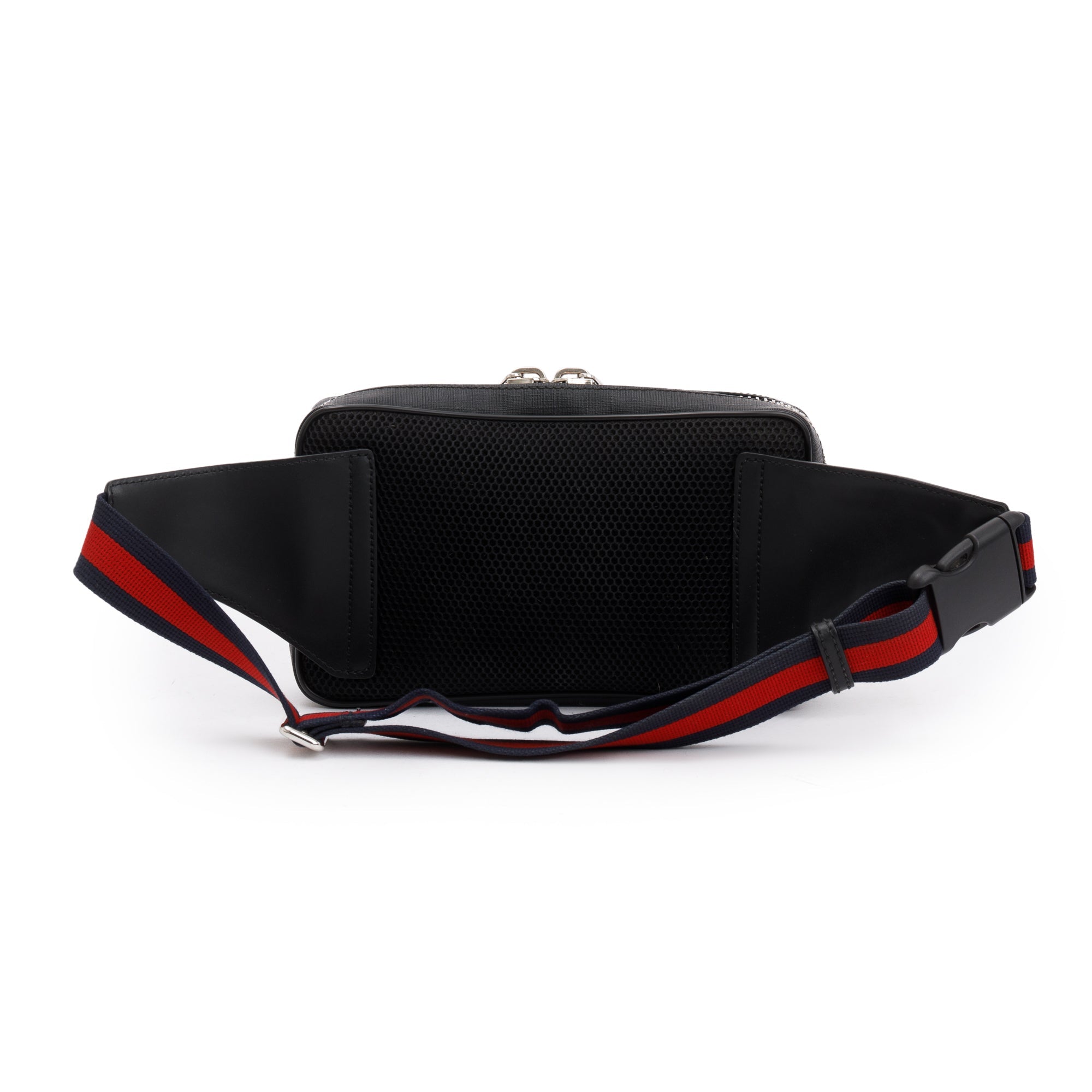 Gucci Black GG Supreme Belt Bag w/ Box