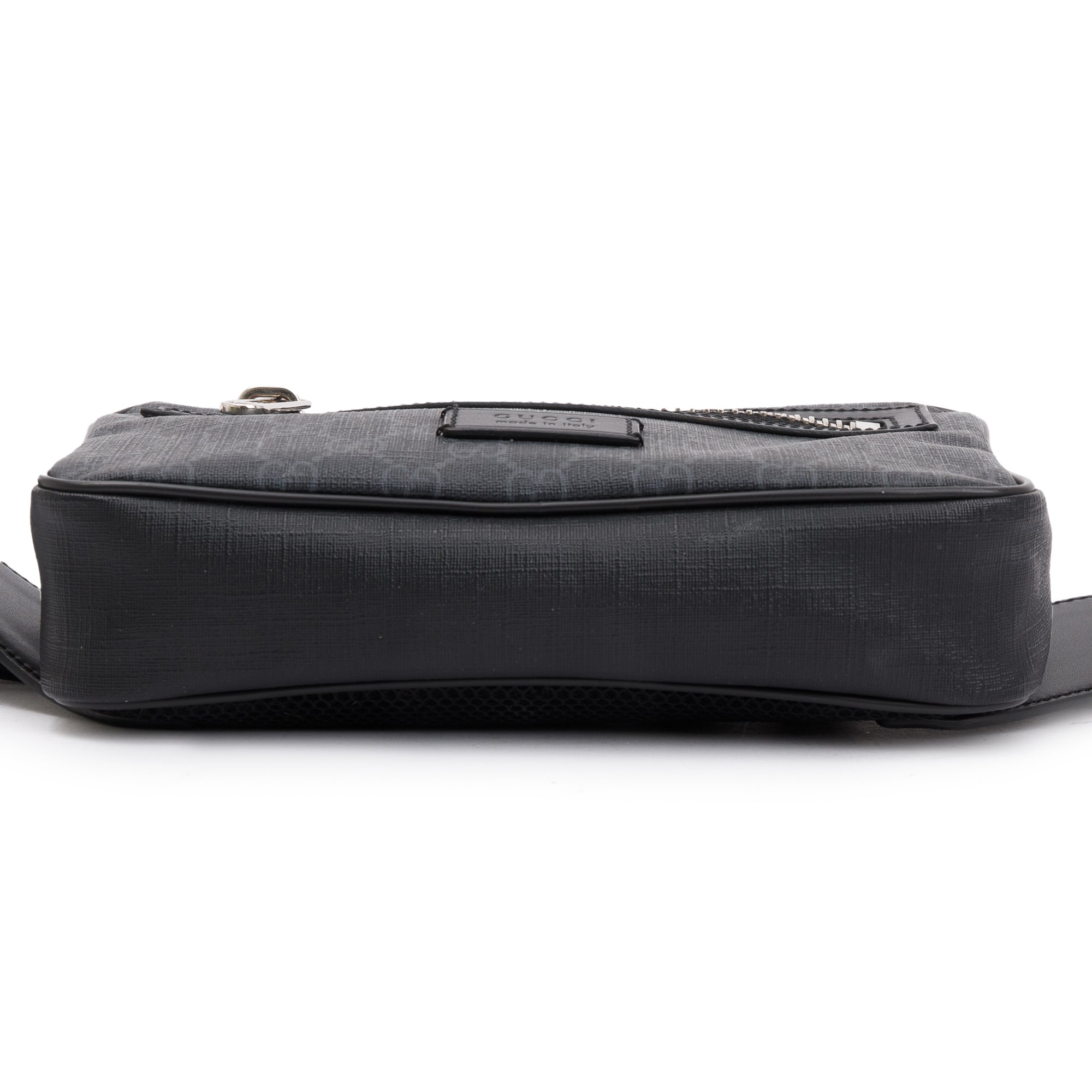 Gucci Black GG Supreme Belt Bag w/ Box