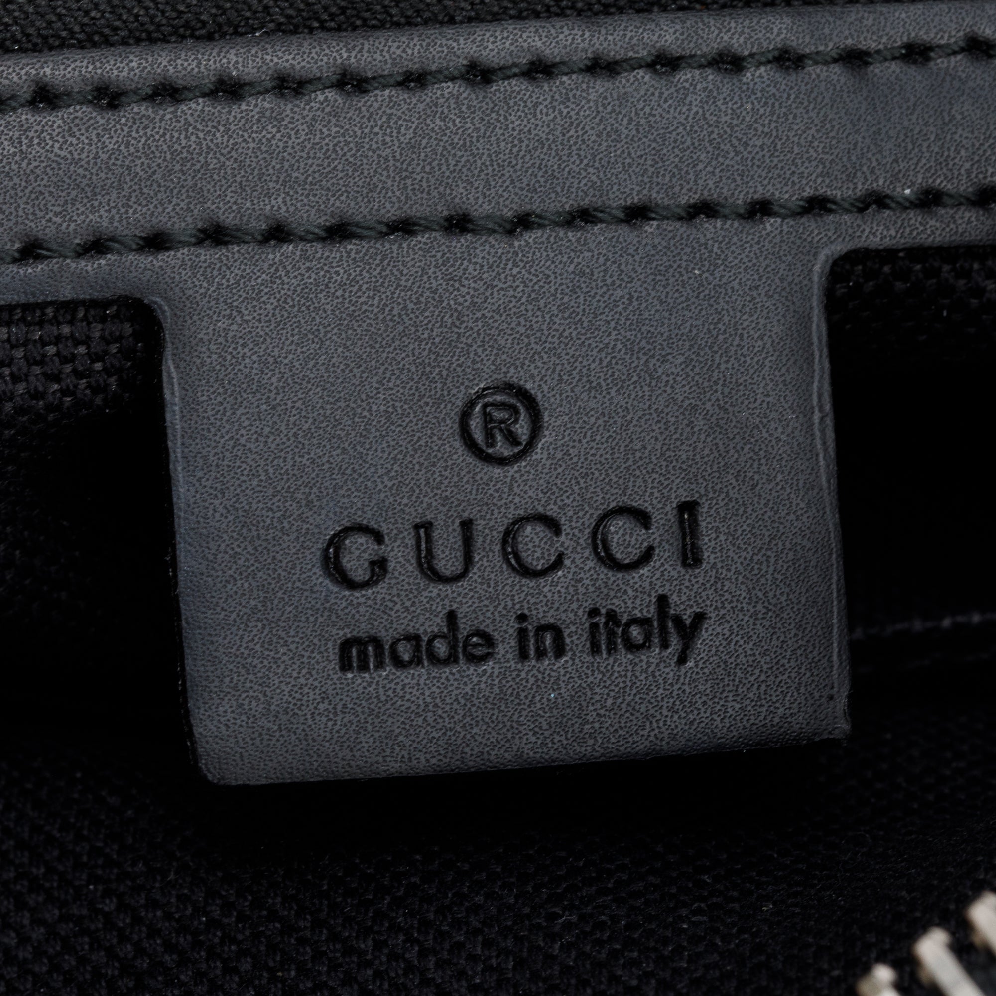 Gucci Black GG Supreme Belt Bag with Zip Pocket w/ Box
