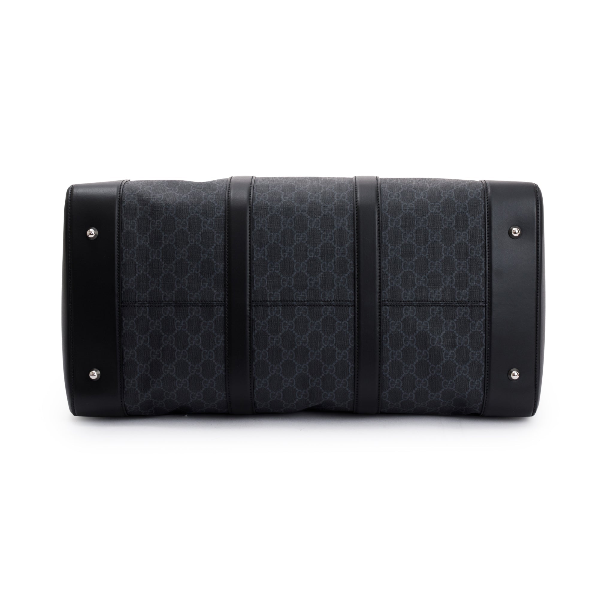 Gucci Black GG Supreme Canvas Cary-On Duffle Bag w/ Box