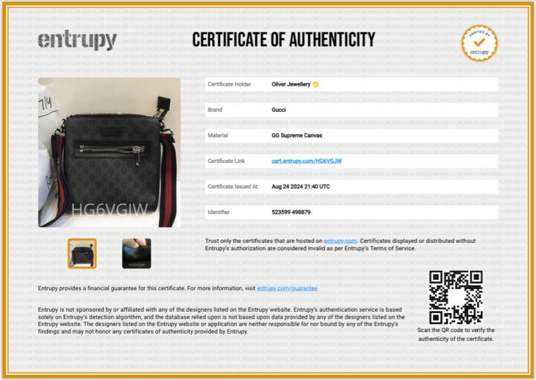 Gucci Black GG Supreme Small Messenger Bag